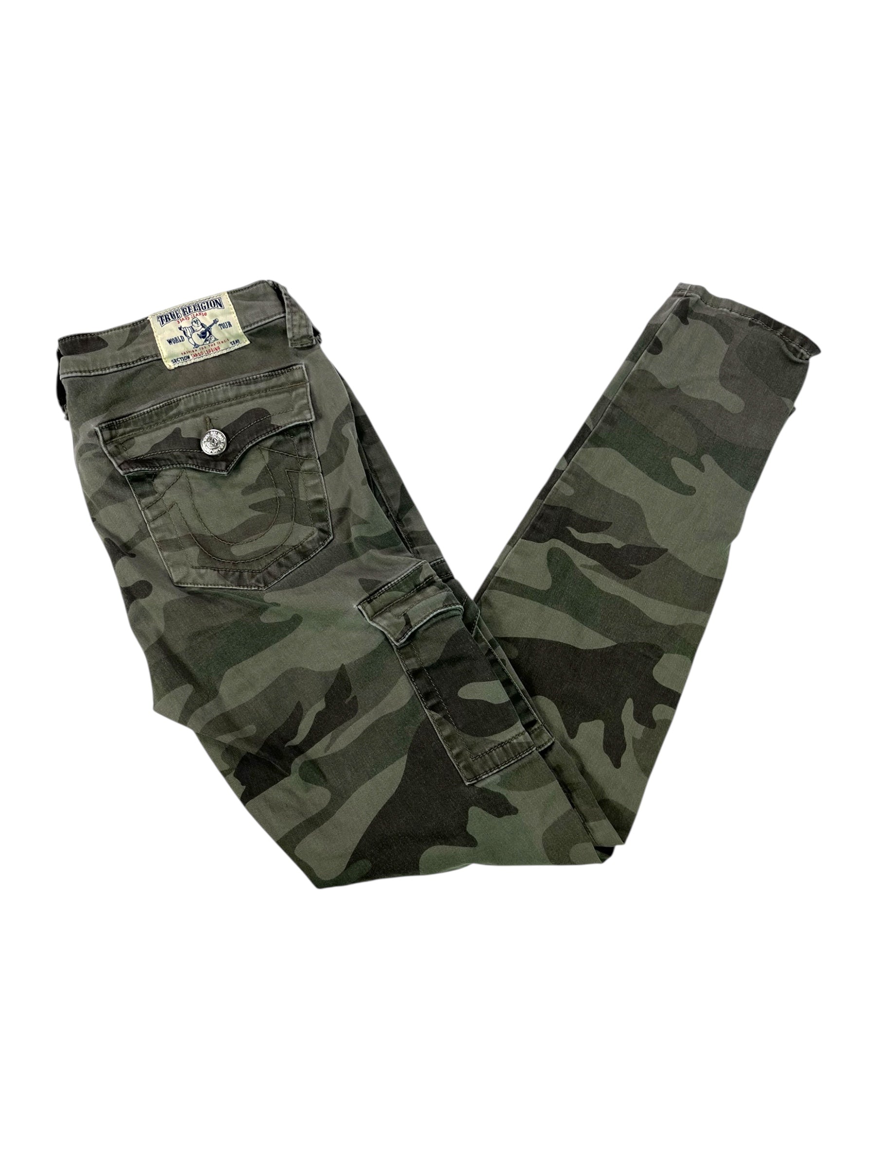 (30) True Religion Camo Cargo Pants