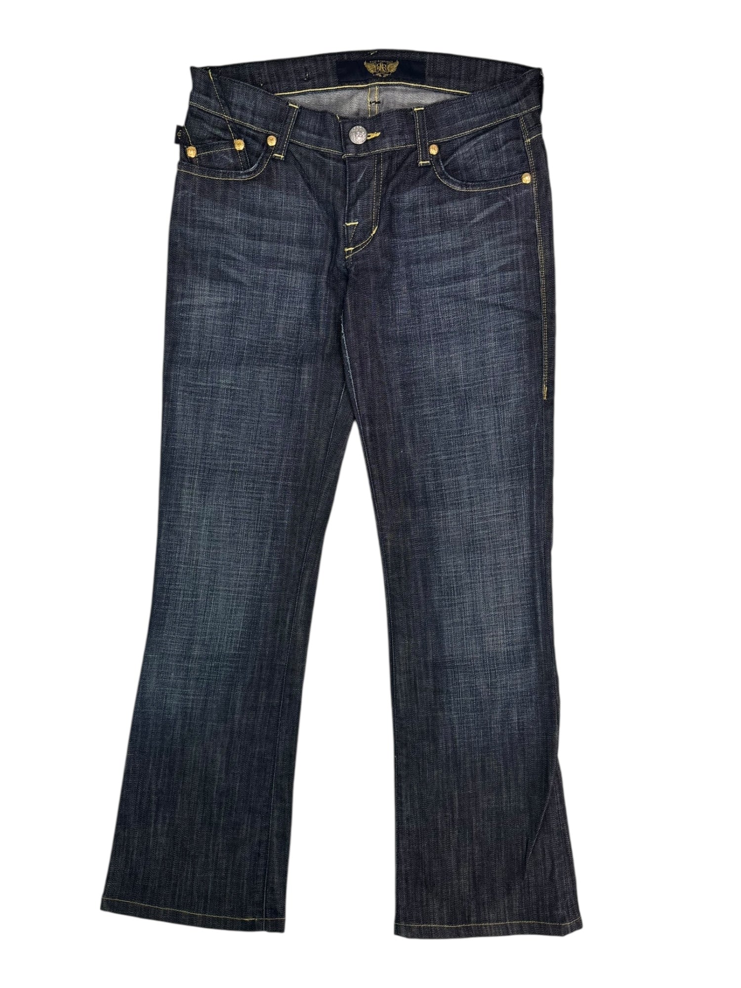 (27) Rock & Republic Dark Wash Denm Jeans