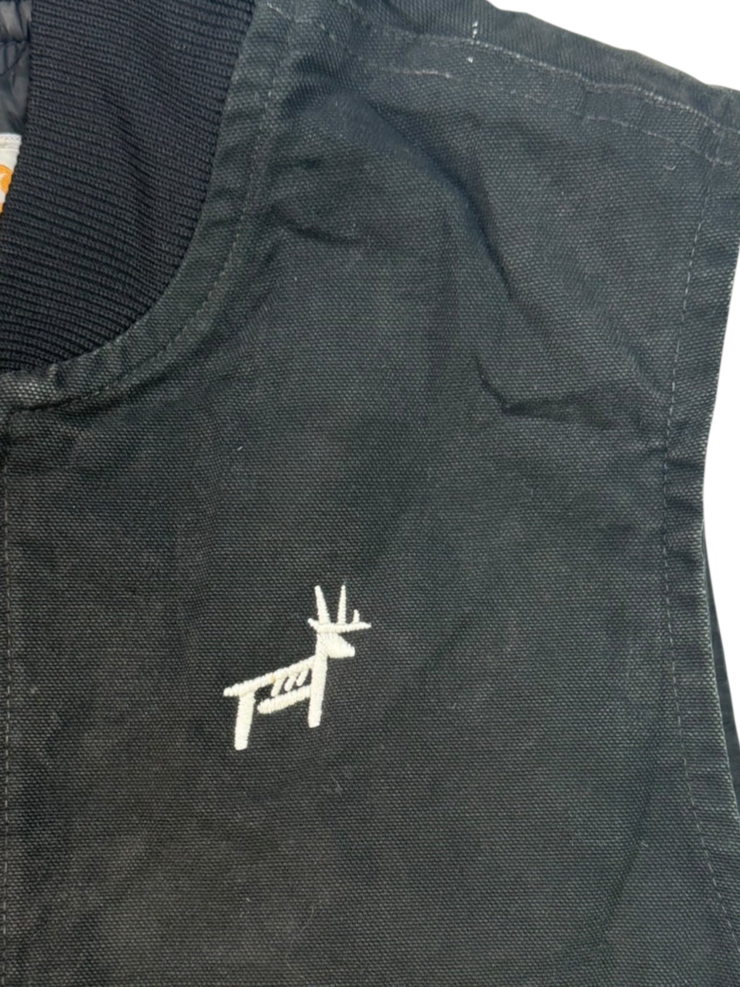 (M) Black Carhartt Denim Vest