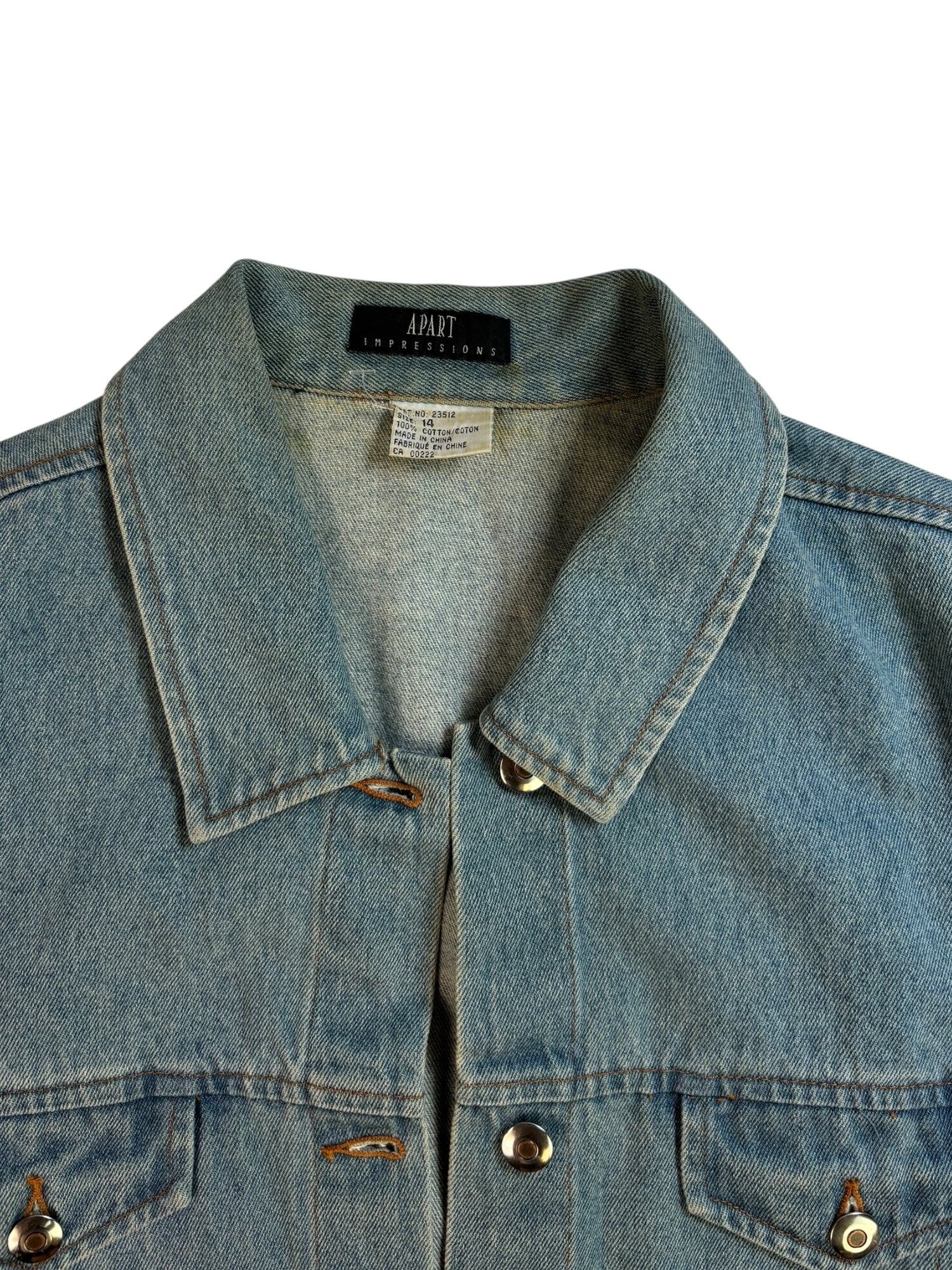 (L) Denim Jacket with Beading