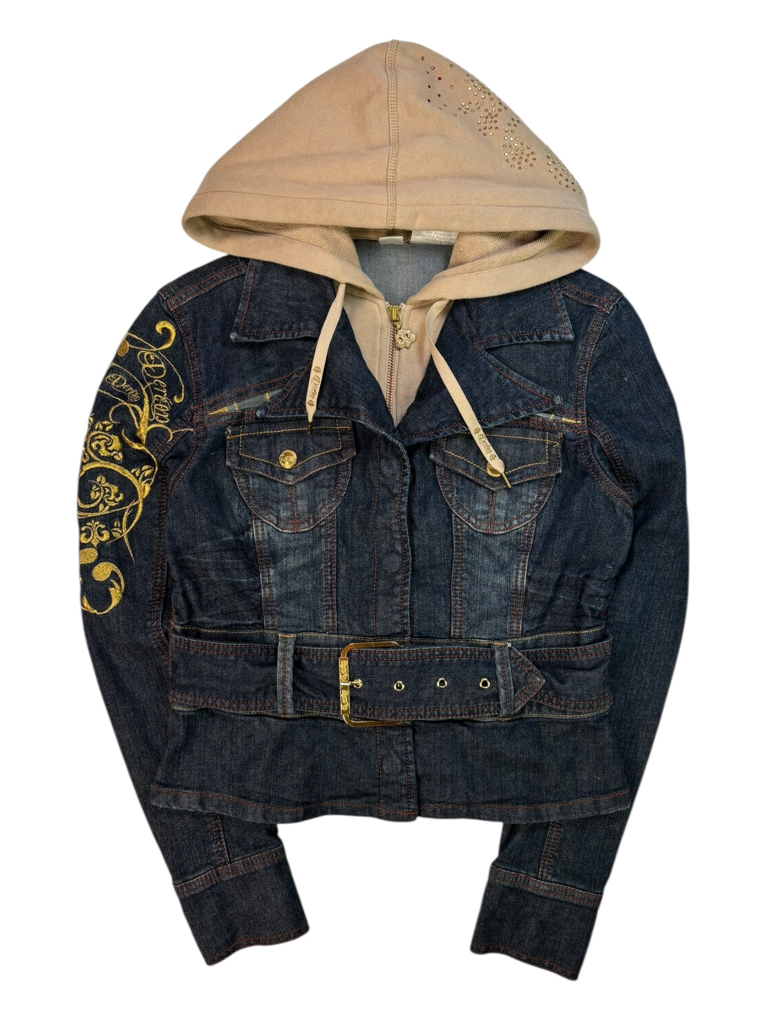 (M) Deréon Embellished Denim Jacket/Hoodie