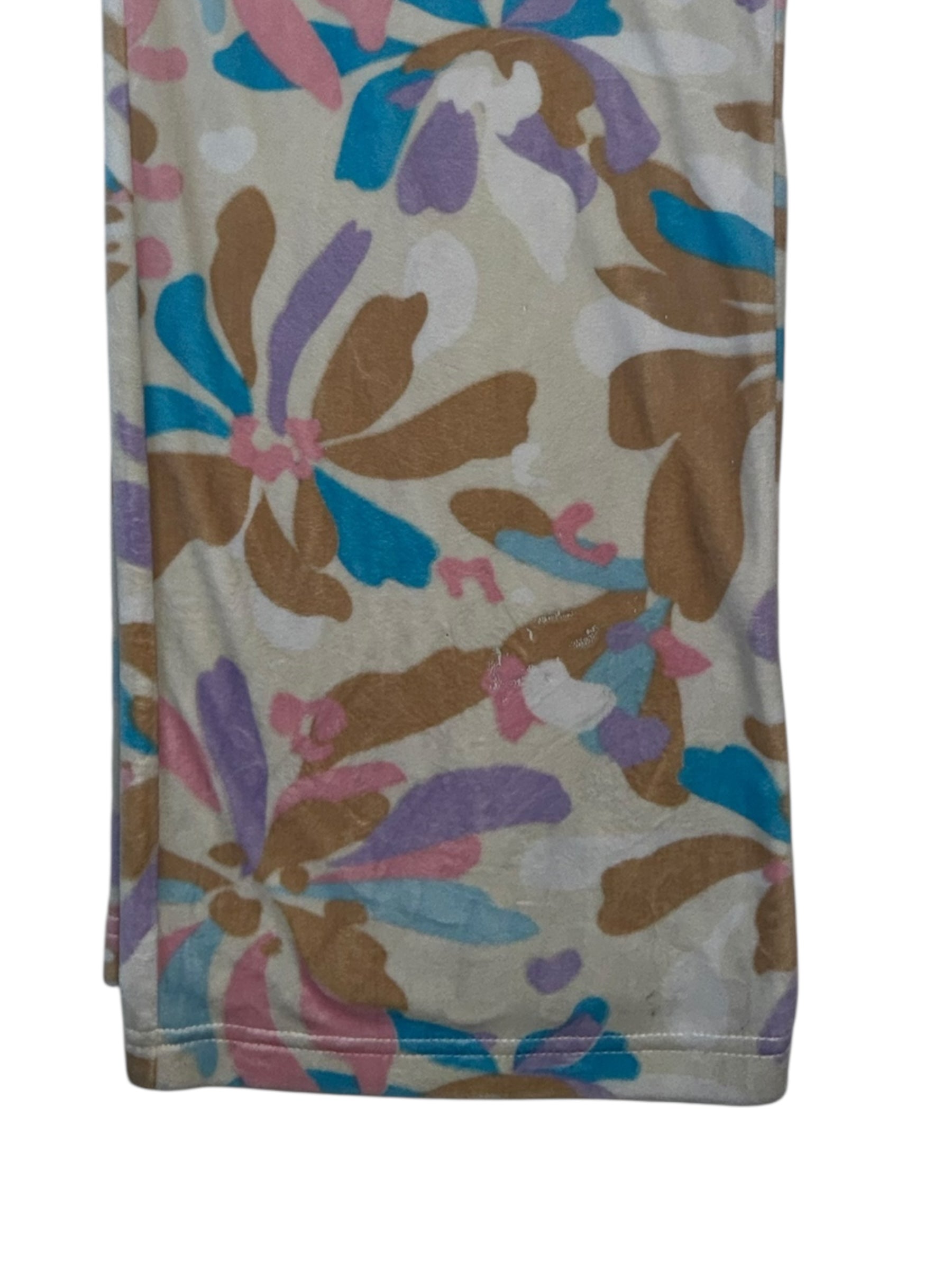 (L/XL) Pastel Floral Juicy Couture Velour Pants