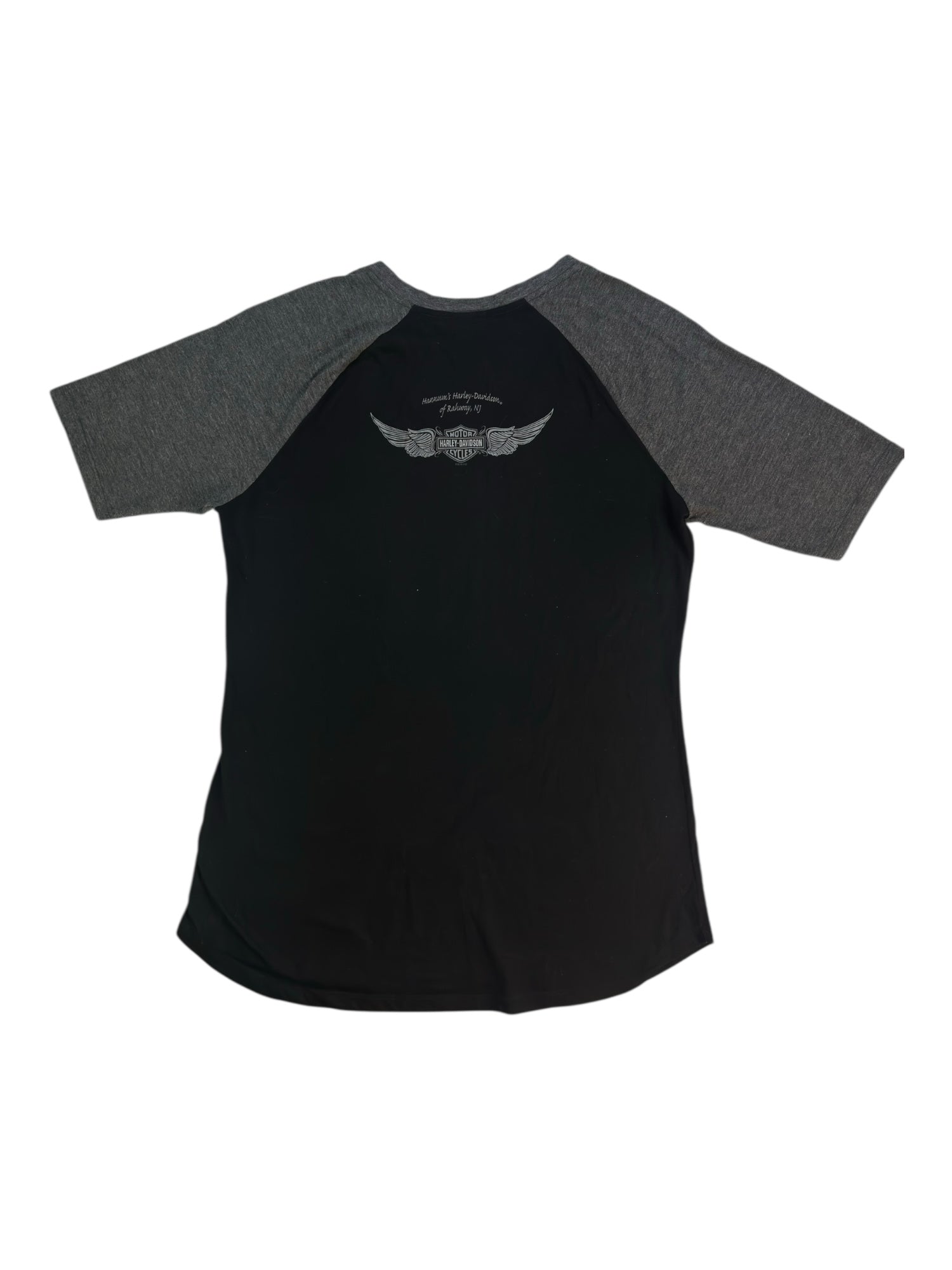 (L) Eagle Graphic Harley Davidson Baseball Tee