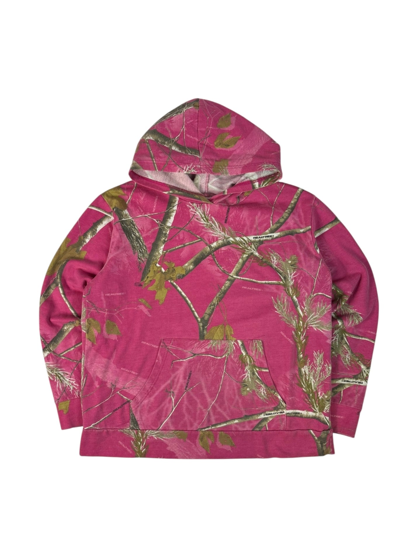 (L) Pink Real Tree Camo Hoodie