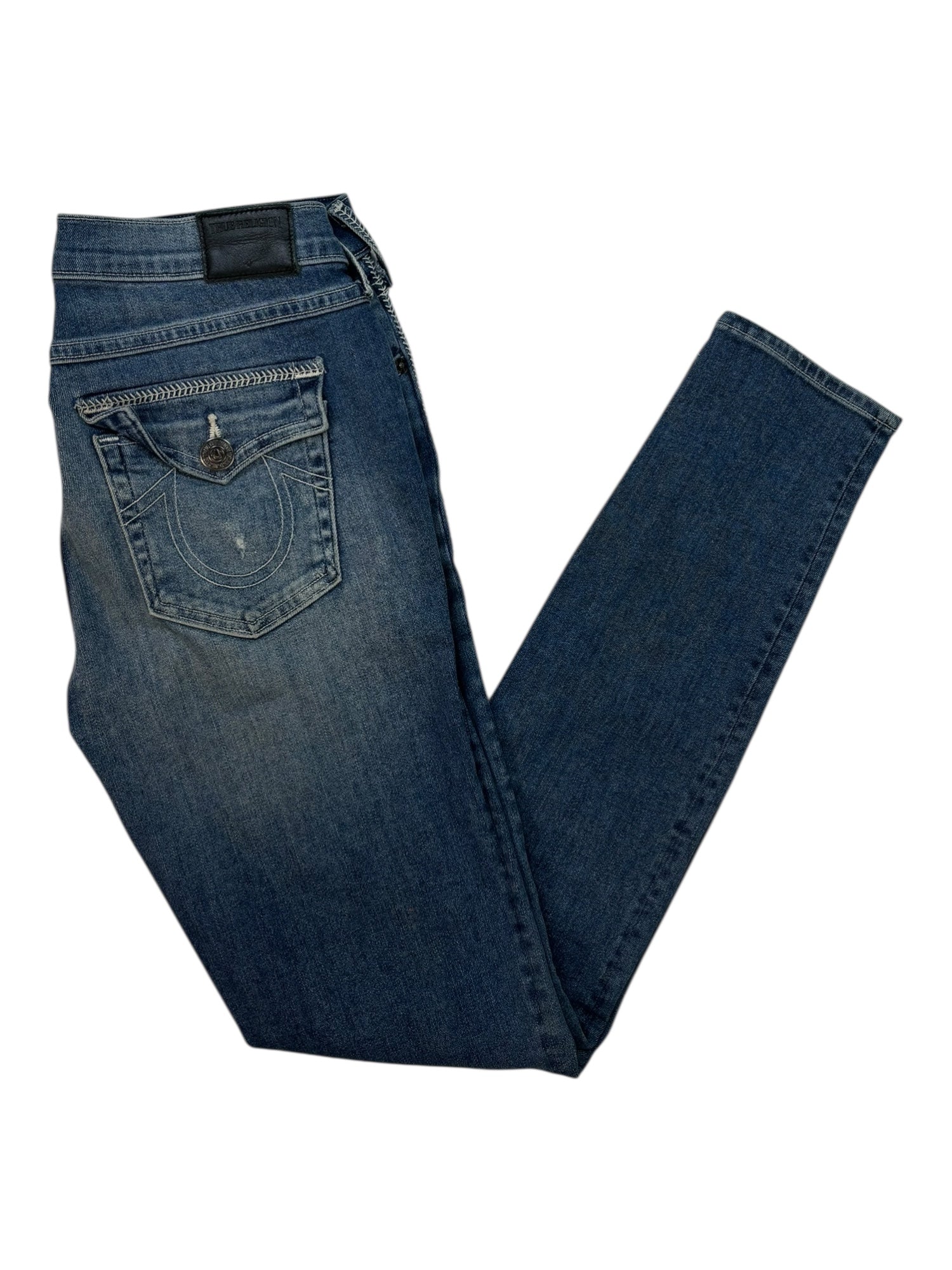 (27)True Religion Halle Skinny Jeans