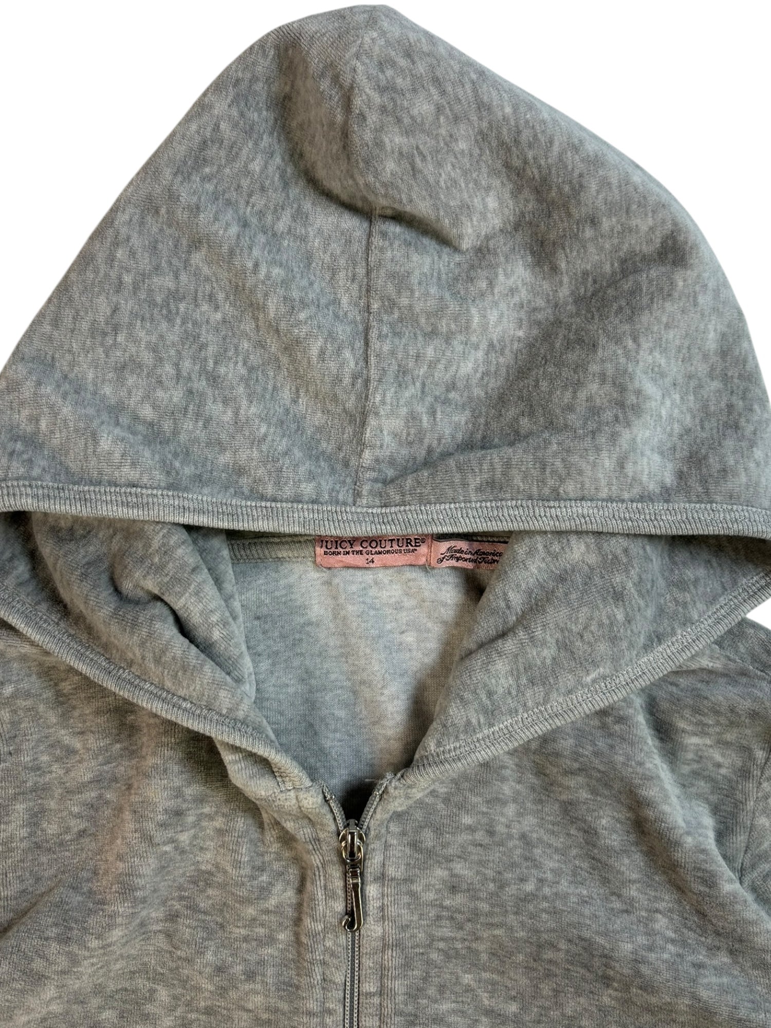 (XS/s) Grey Cherry Juicy Couture Zip-up
