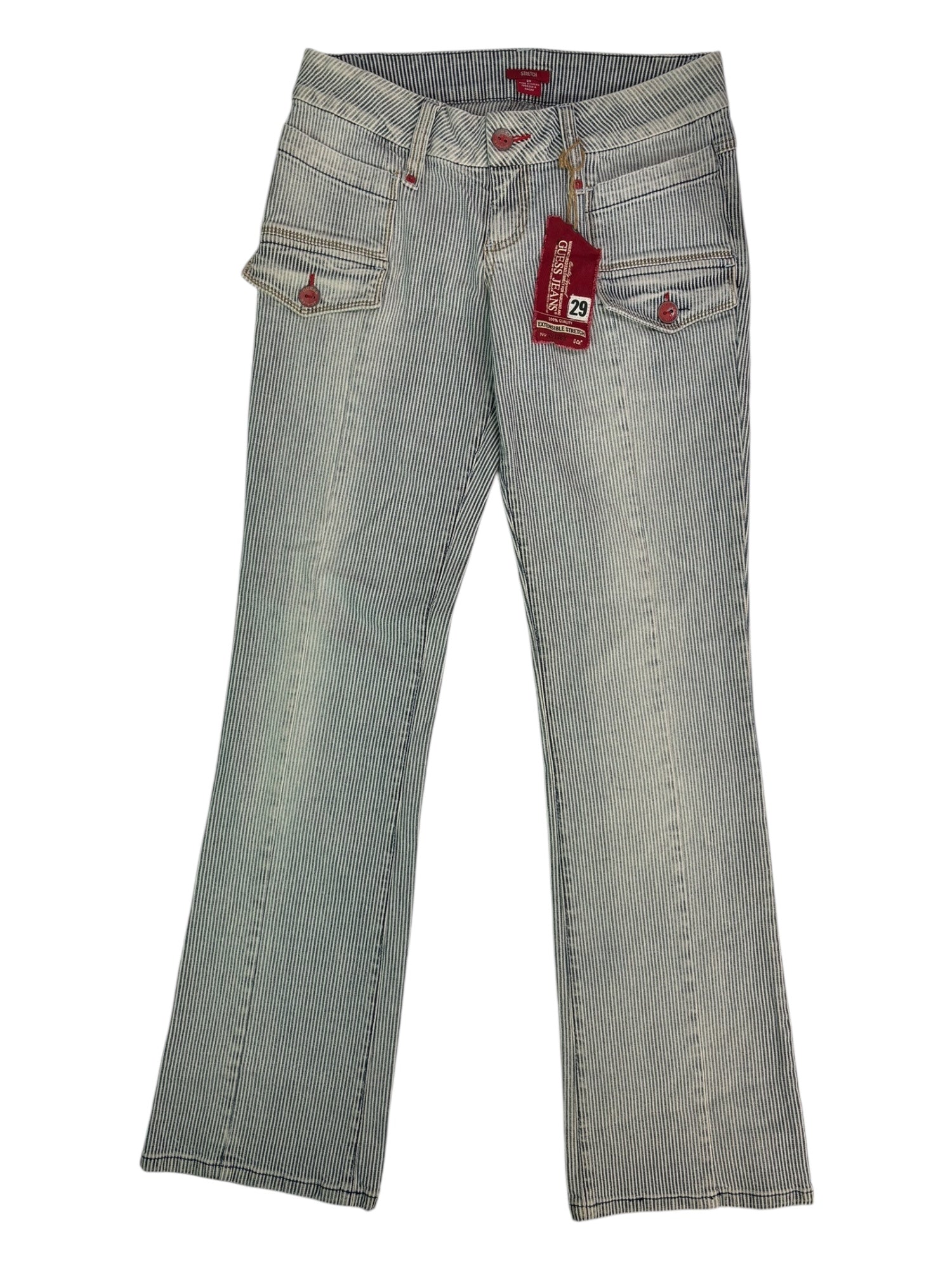 (29) Guess Striped Jeans with Pockets