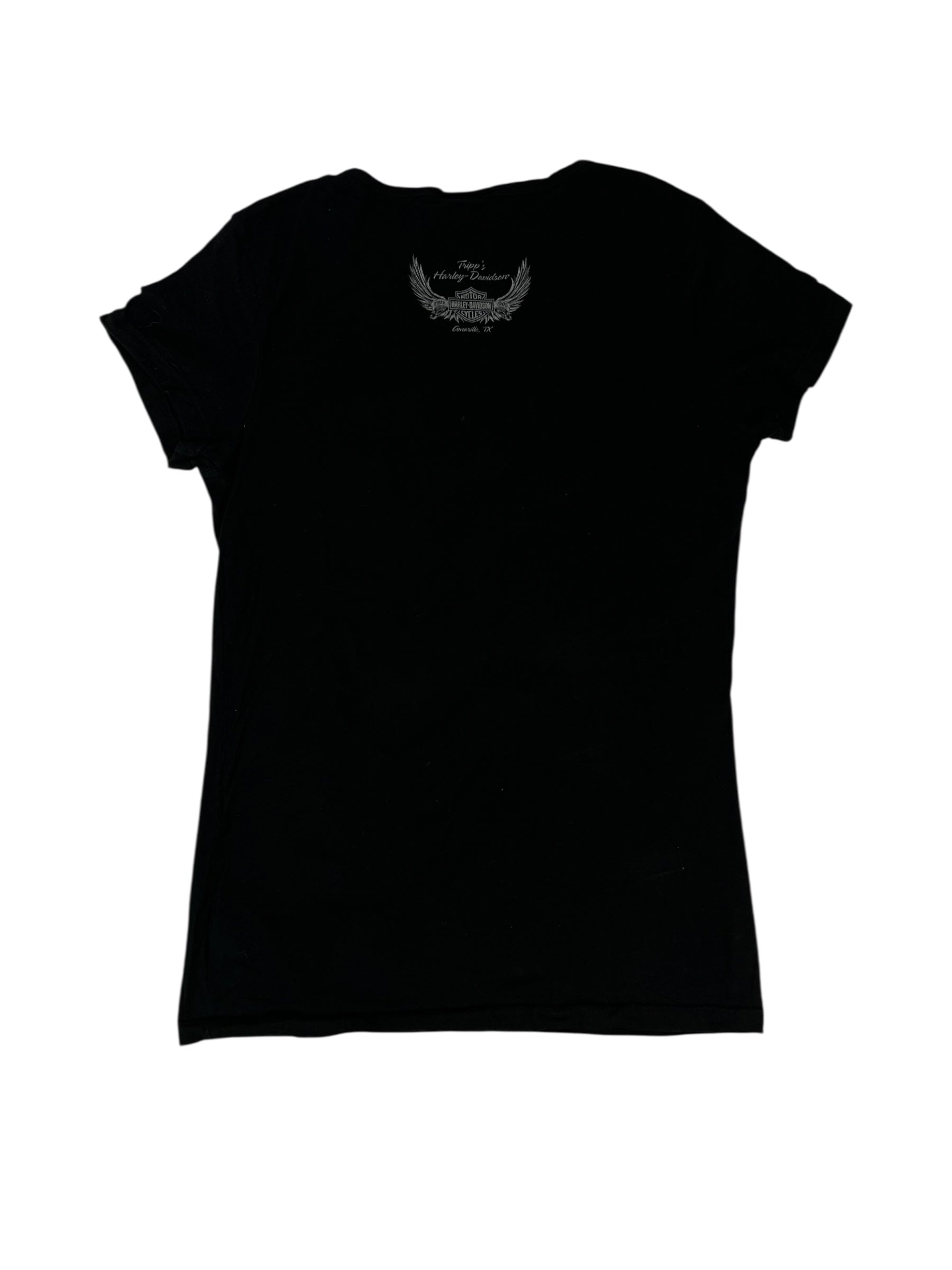 (L) Harley Davidson Rhinestone Tee