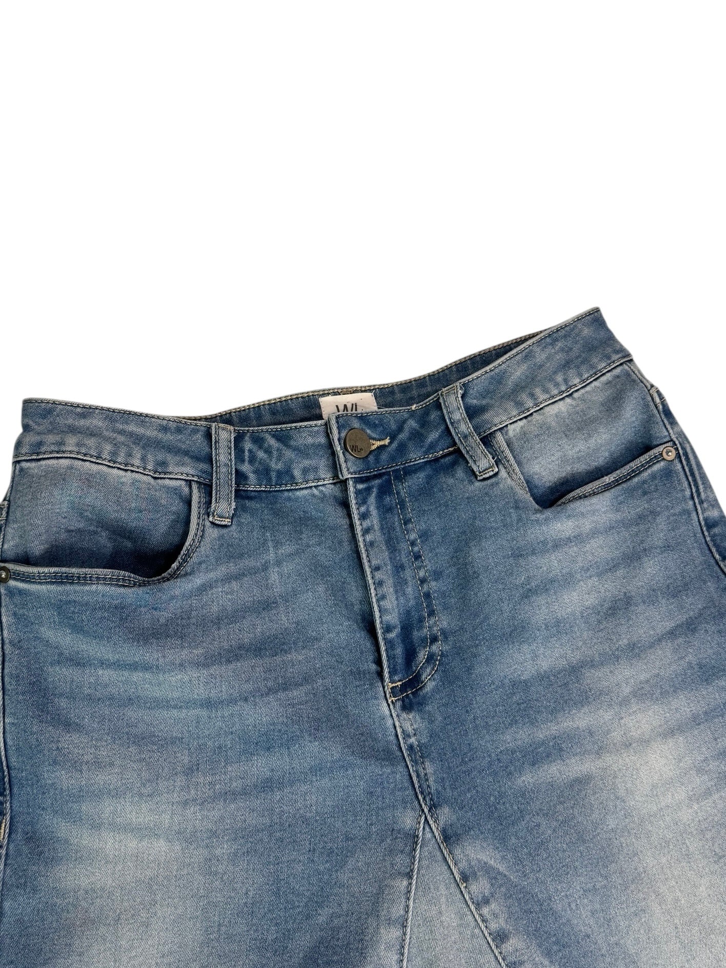 (27) Wash Lab Denim Midi Skirt