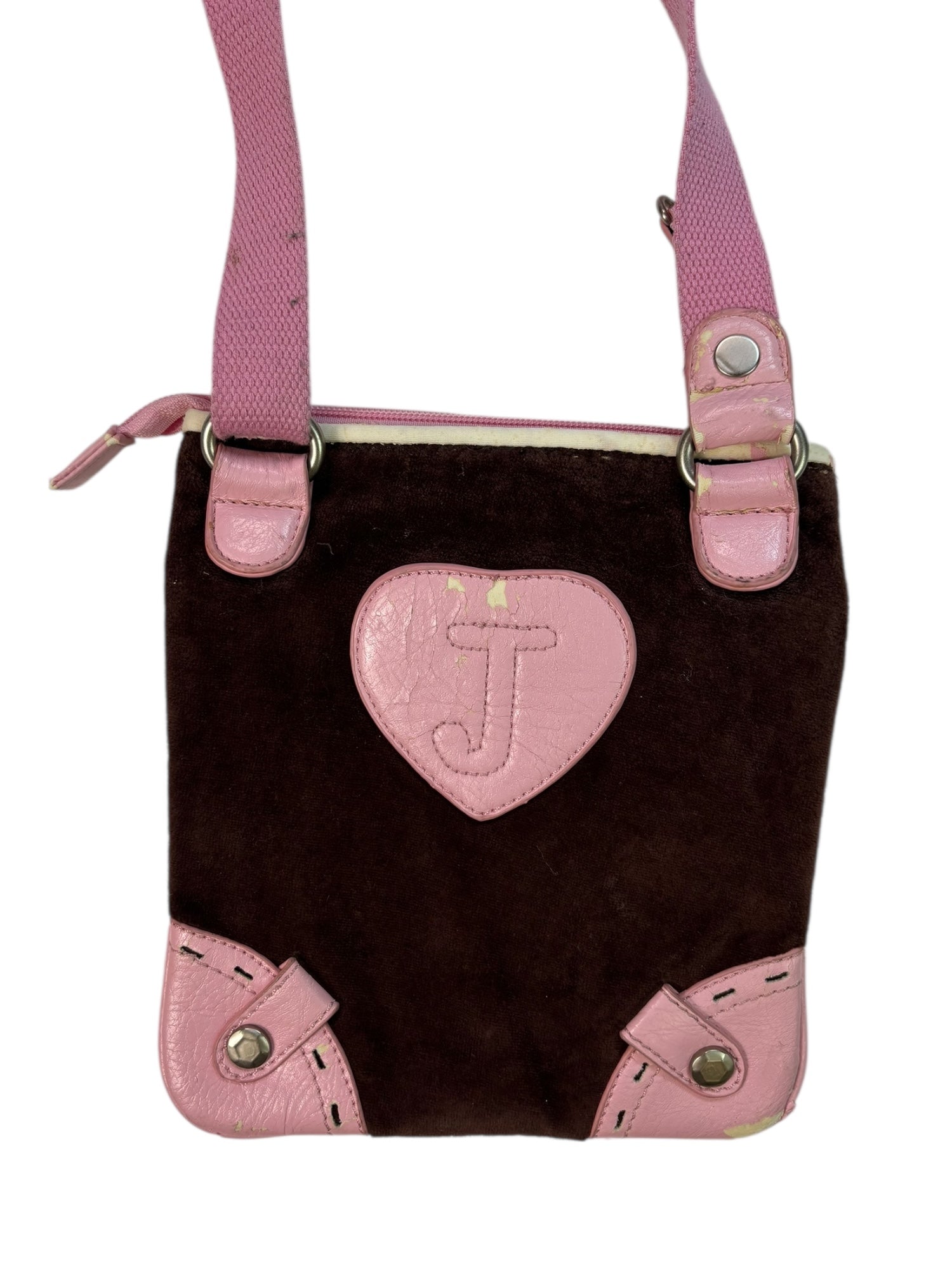 Juicy Couture Embellished Velour Crossbody Bag