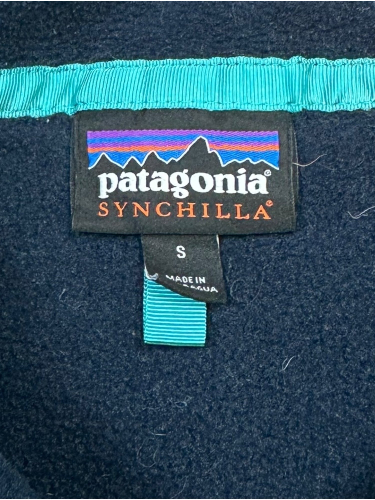 (M) Dark Blue Patagonia Fleece Jacket