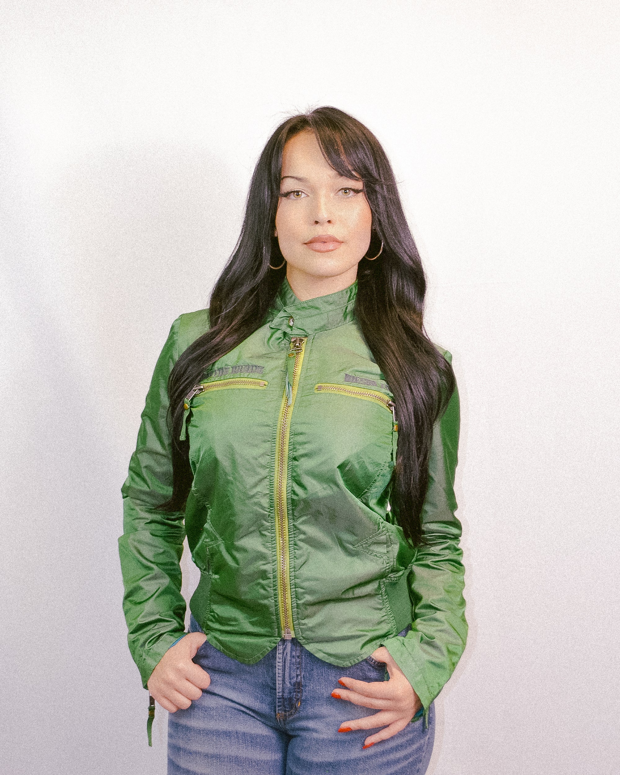 (M) Diesel Emerald Green Zip Up Jacket