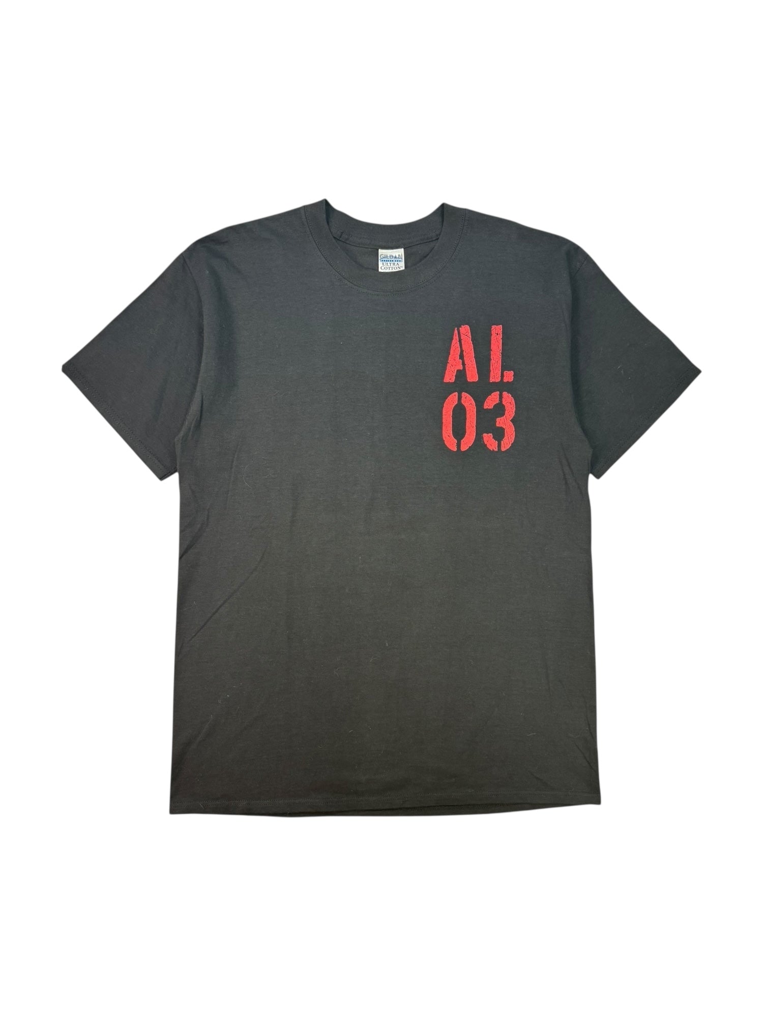(L) Avril Lavigne Black Graphic Band Tee