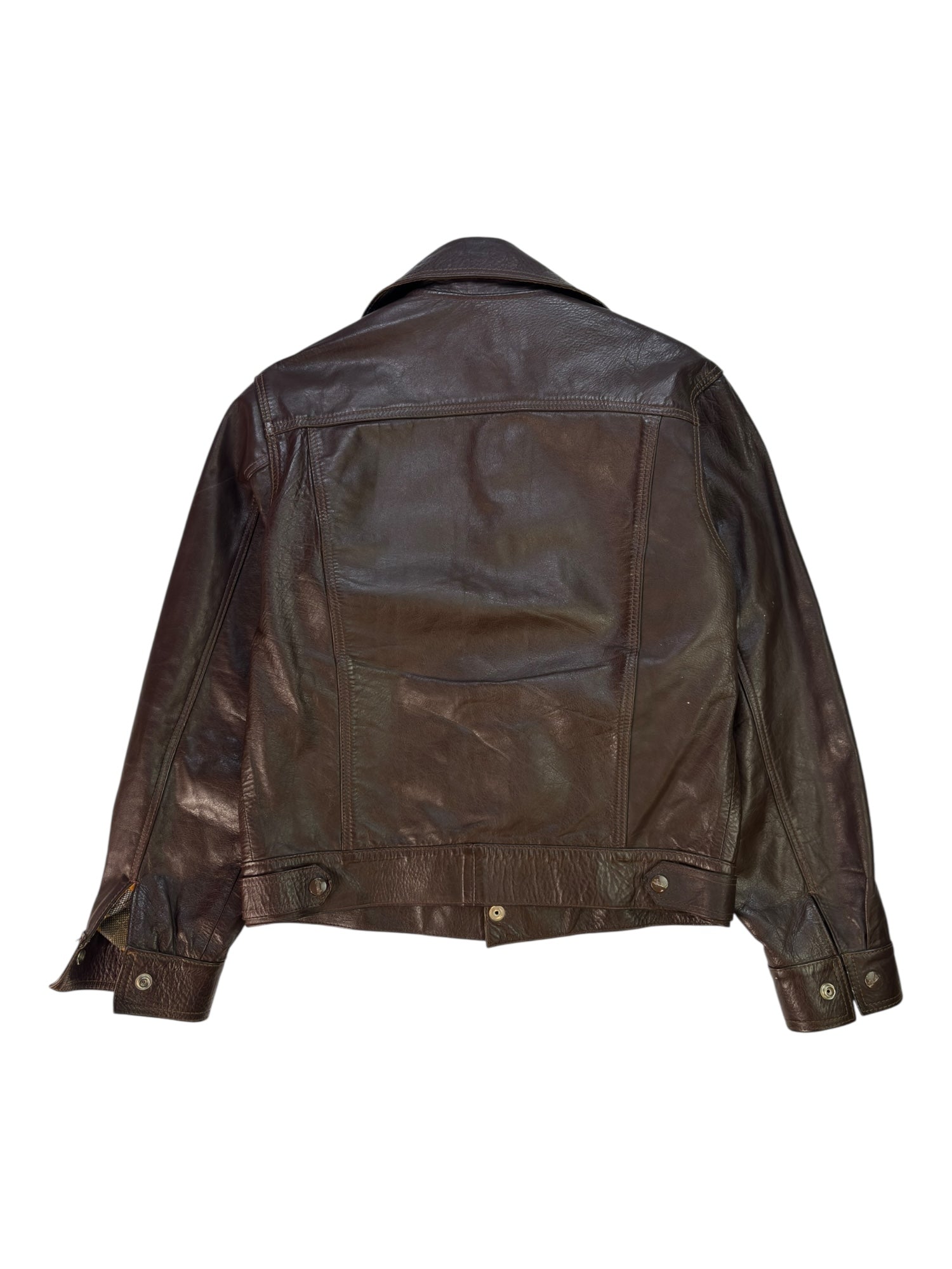 (M) Vintage Brown Leather Jacket