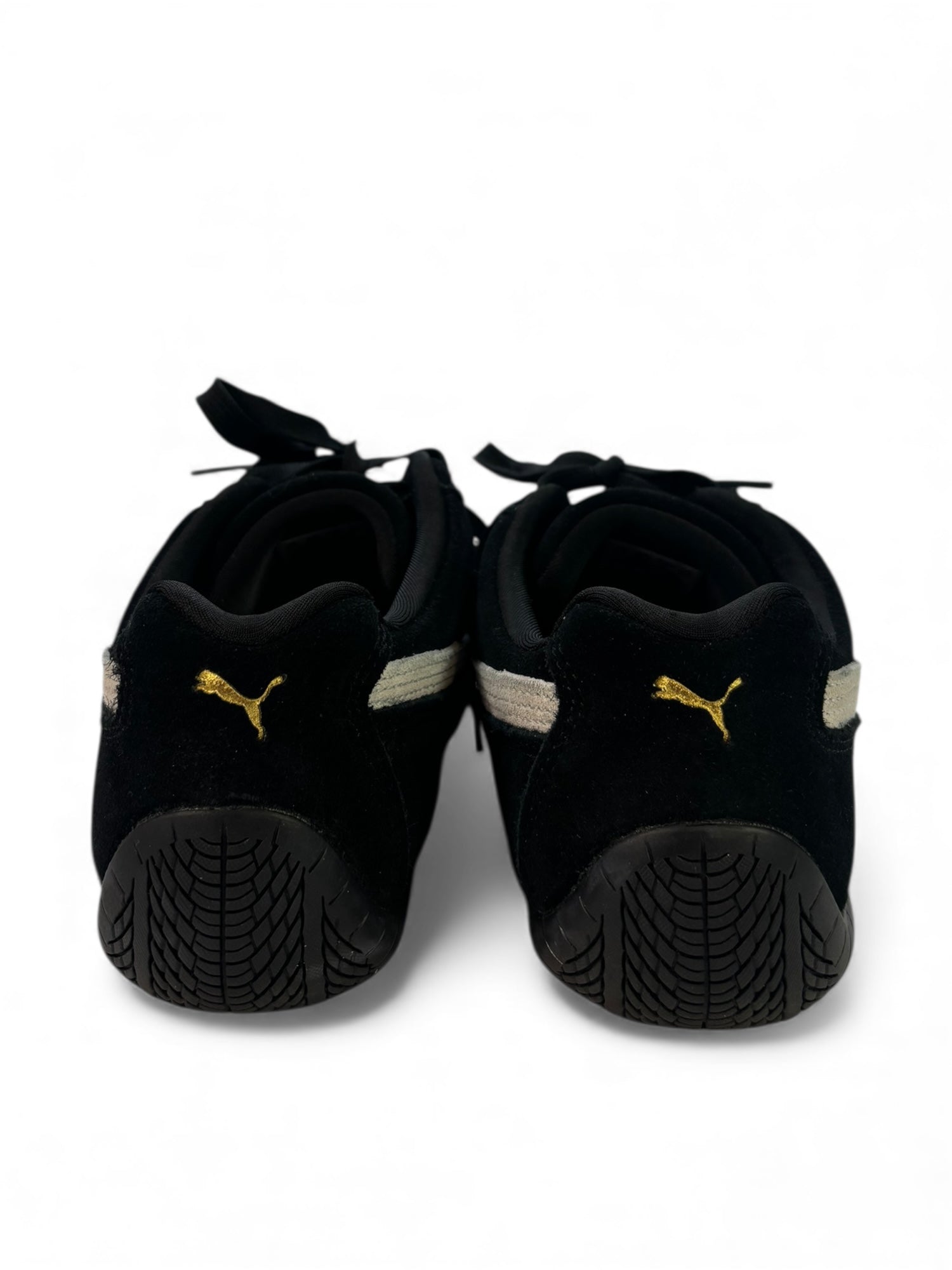 (8) Black PUMA Speedcat Sneakers