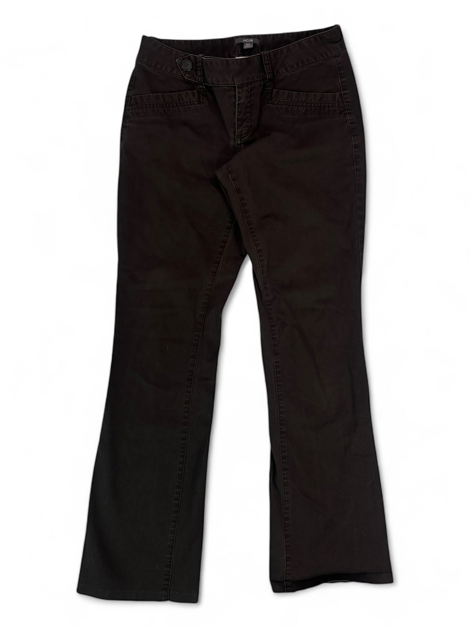 (28) Brown Jacob Low-rise Trousers