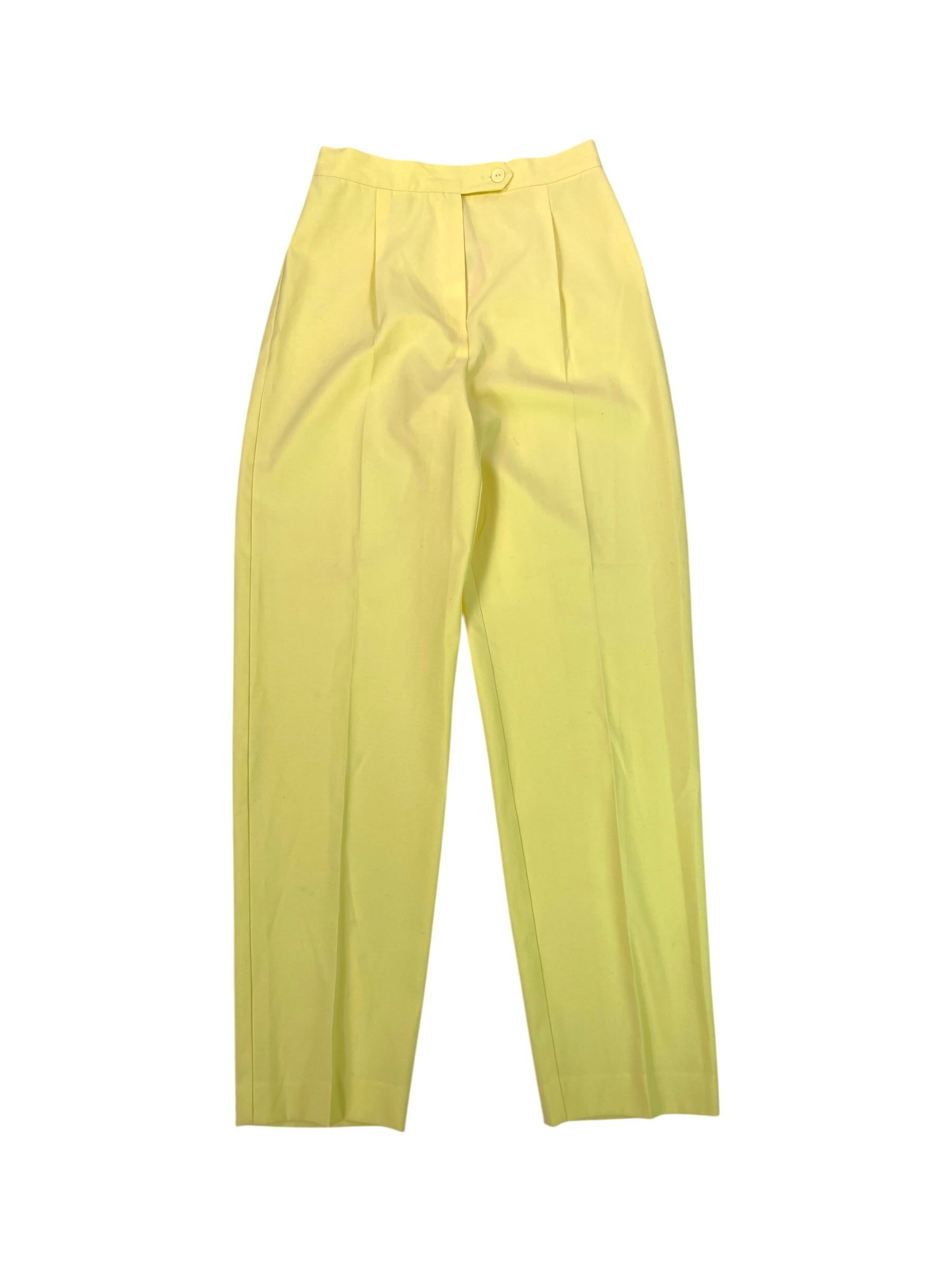(26) Yellow High Waisted Trousers