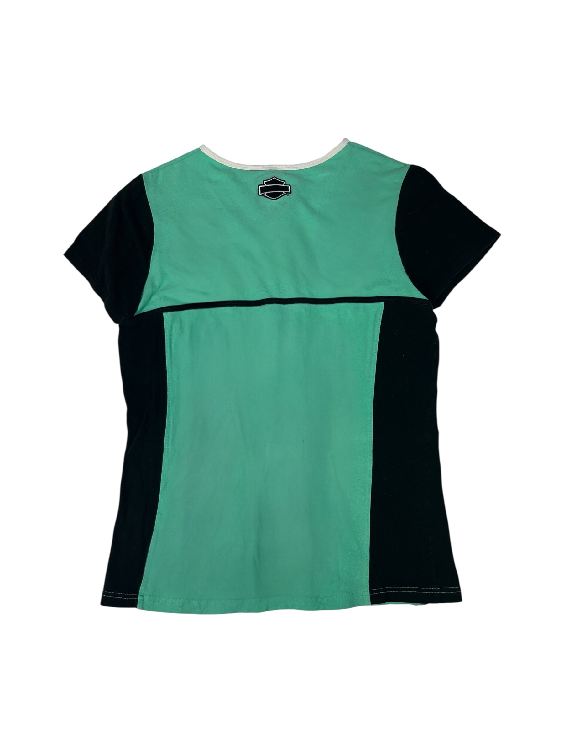 (M) Harley Davidson Half Zip Tee