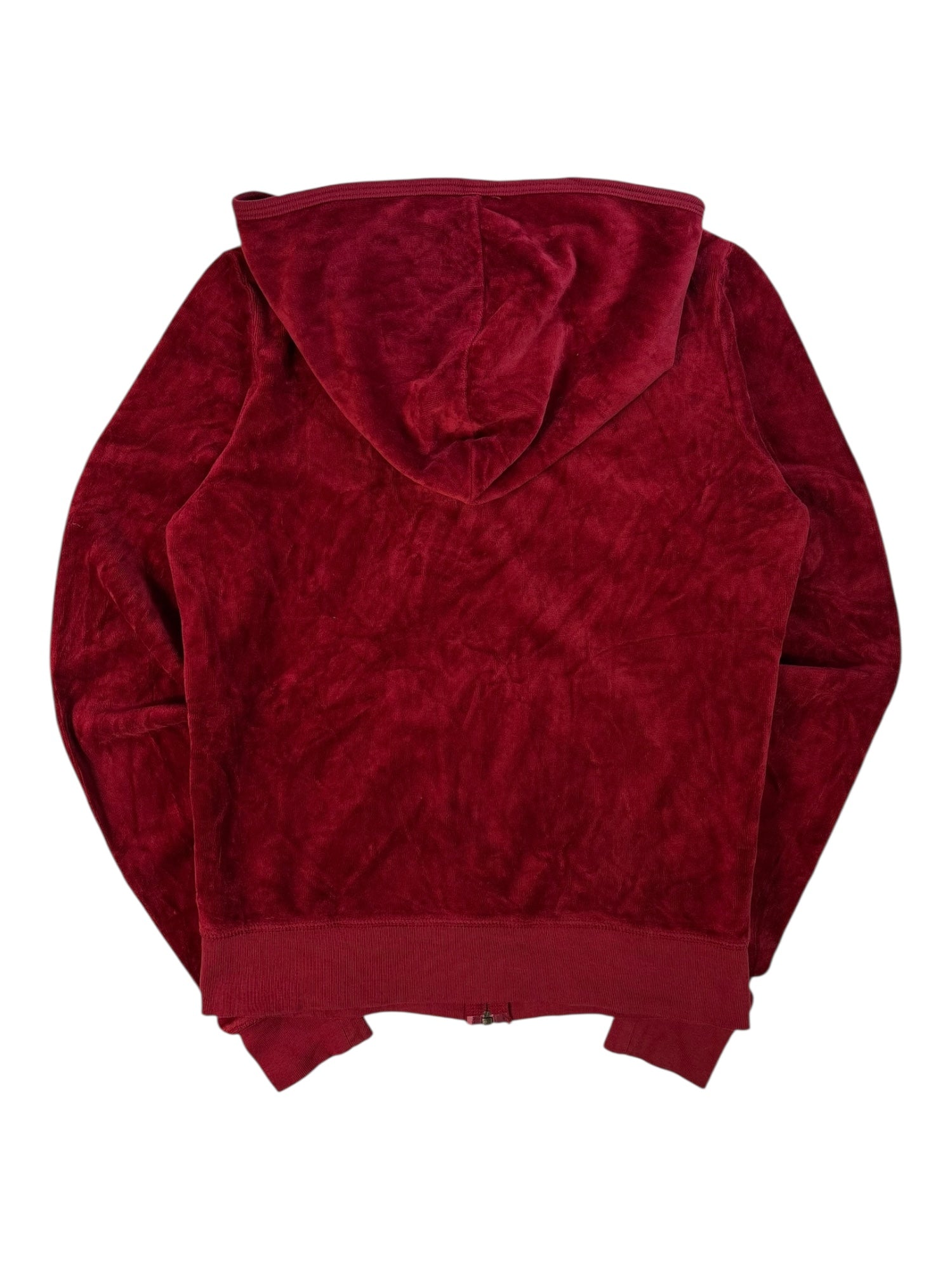 (M) Red Juicy Couture Velour Zip Up Hoodie