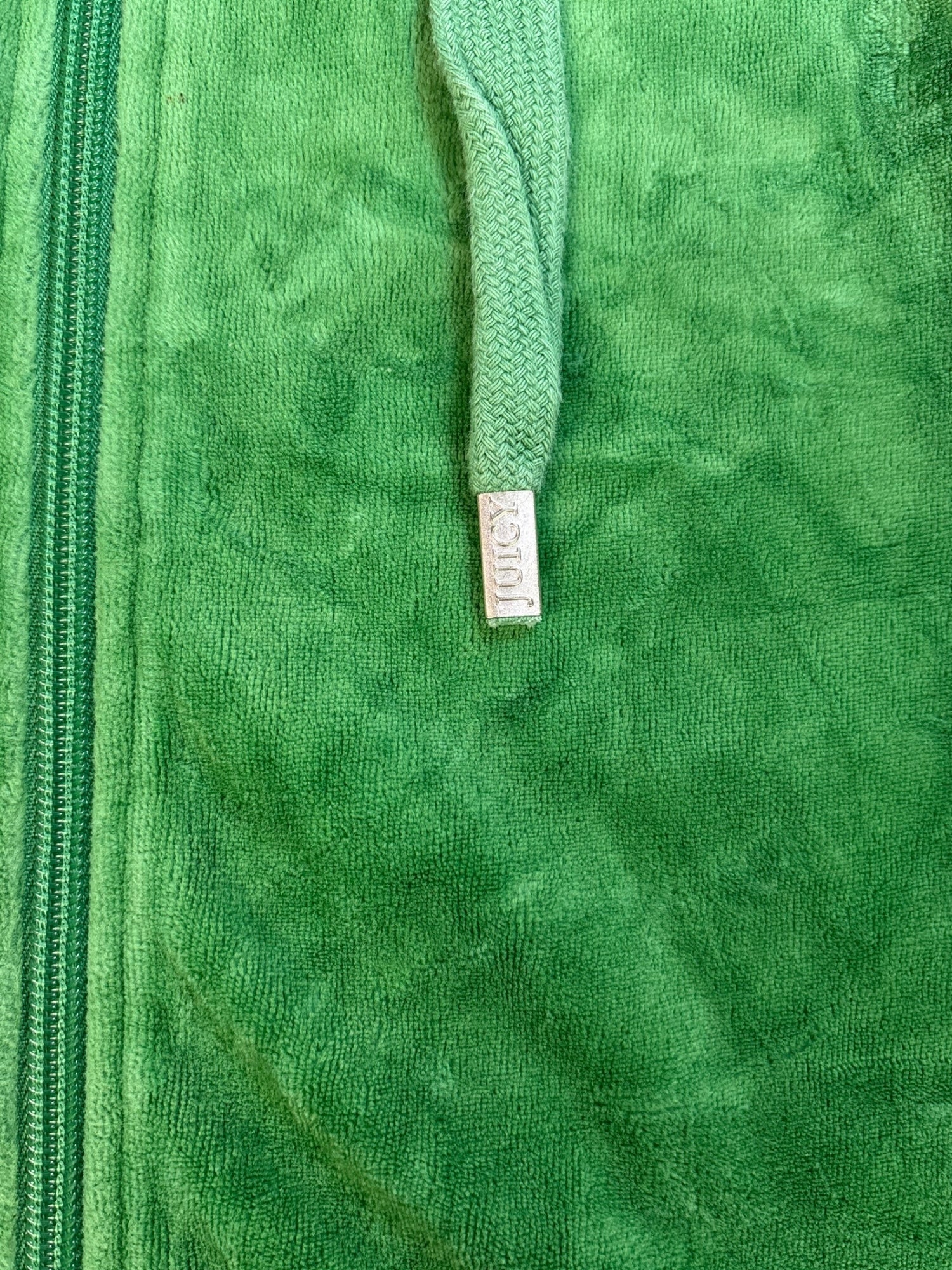 (S) Green Juicy Couture Zip Up Hoodie