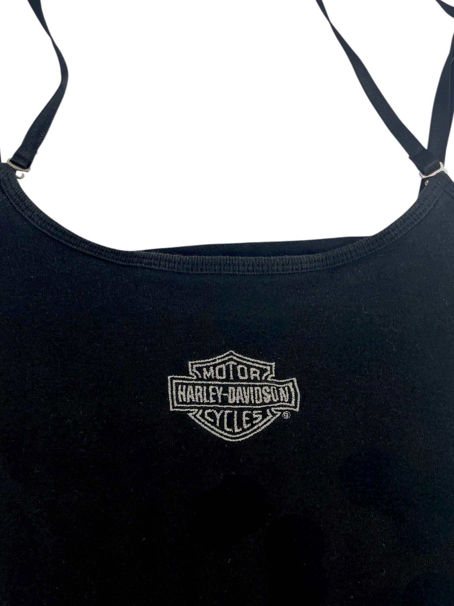 (M/L) Black Harley Davidson Tank with Built in Support