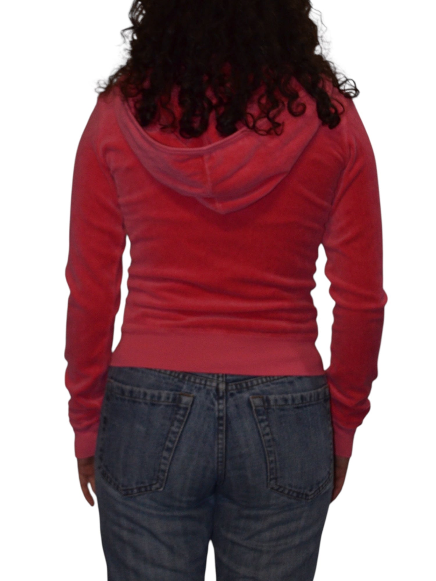 (S) Pink Juicy Couture Velour Zip Up Hoodie