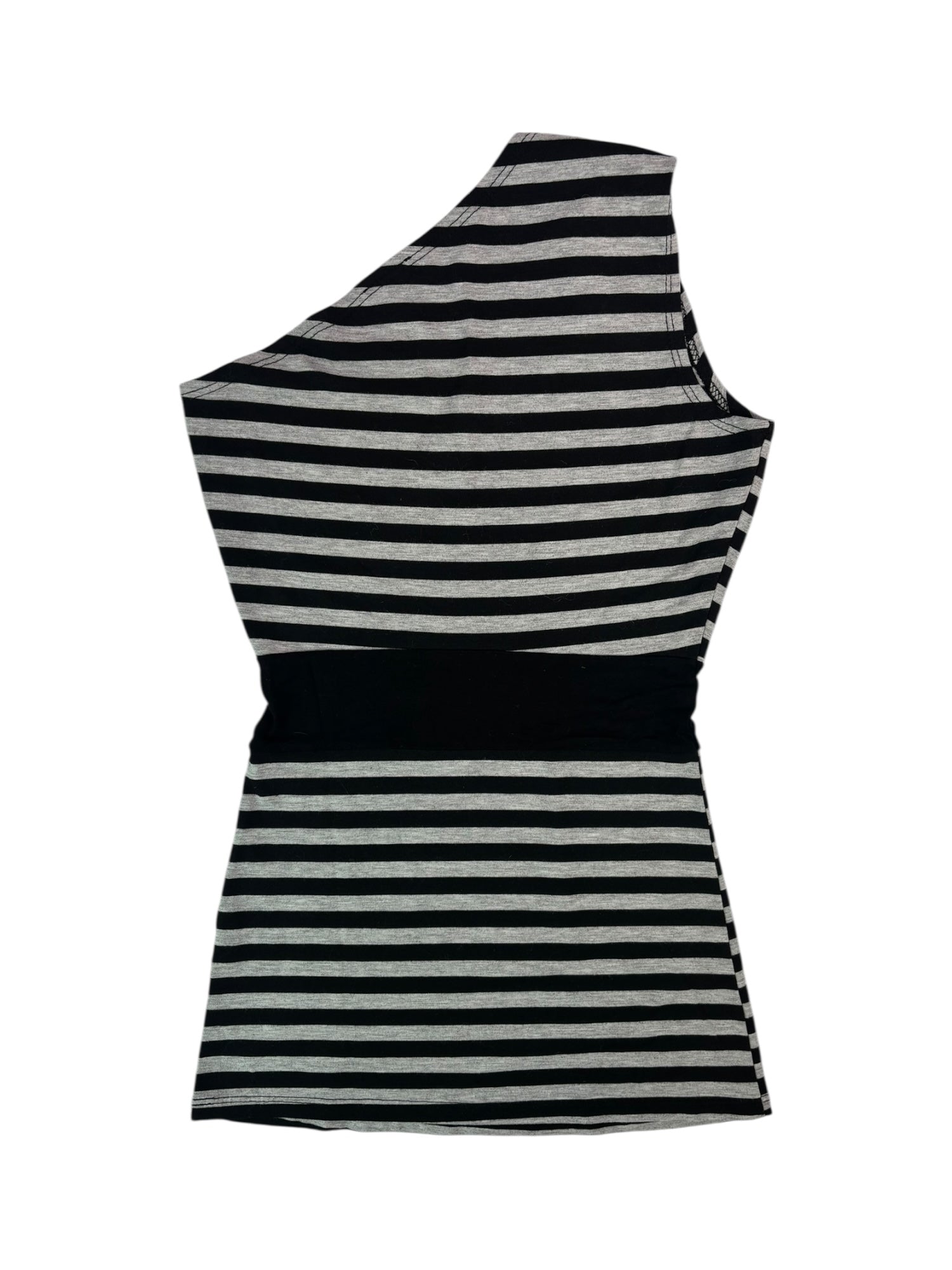 (XS) Suzy Shier Stripped One Shoulder Tank