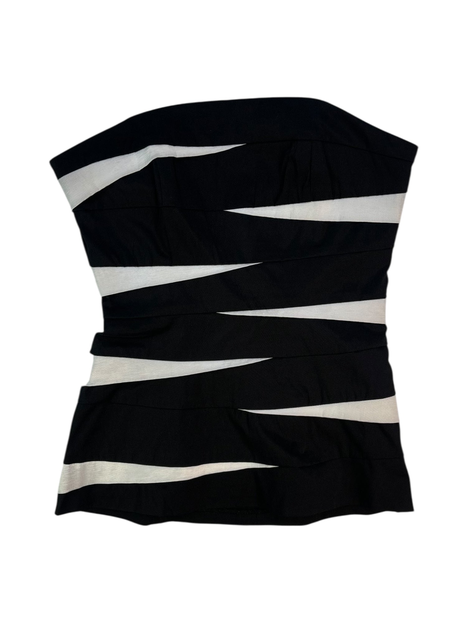 (XS) Le Chateau White and Black Tube Top