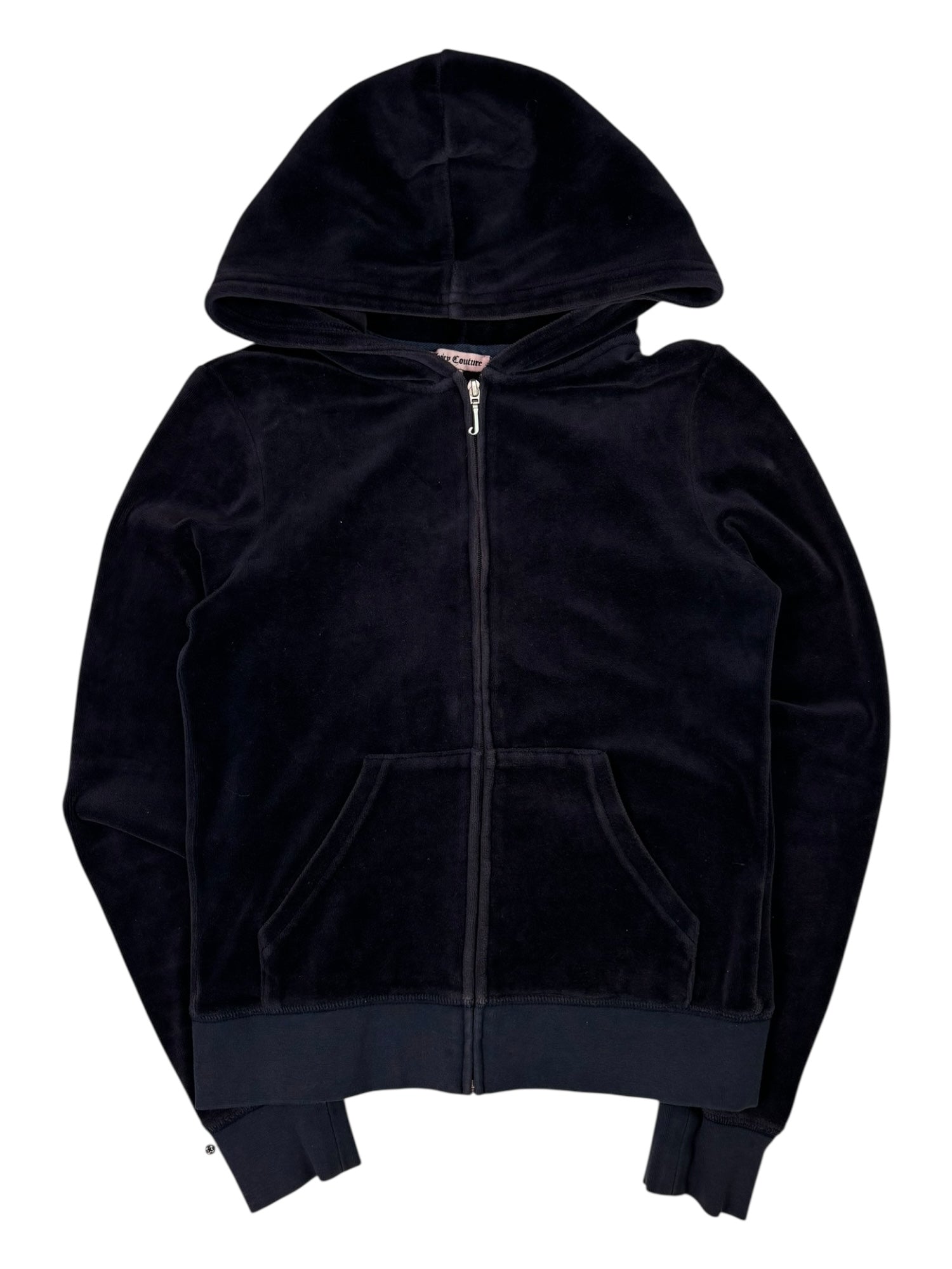 (S) Midnight Navy Embellished Juicy Couture Zip-up Hoodie