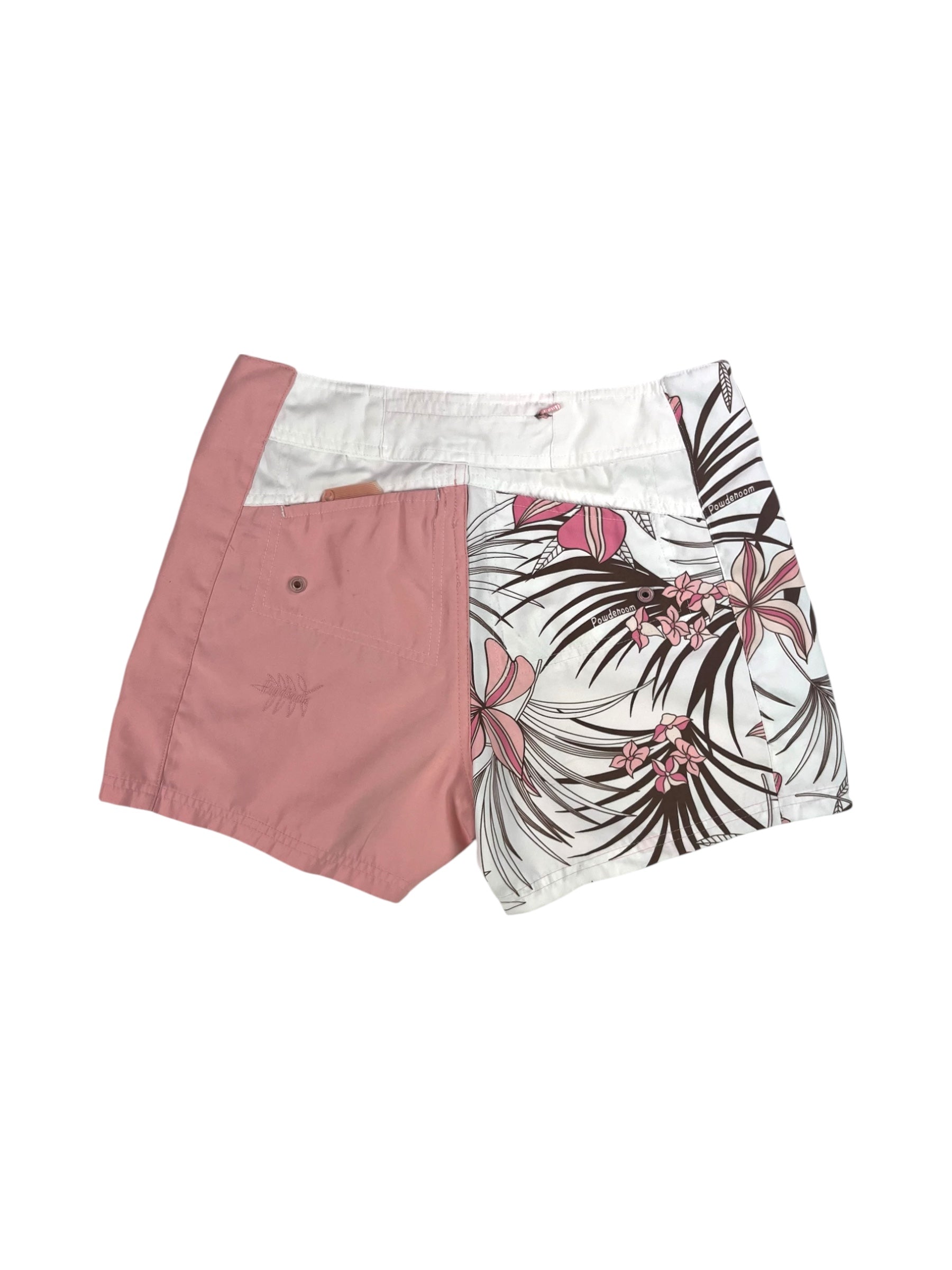 (28) Vintage Pink/Floral Powderoom Shorts