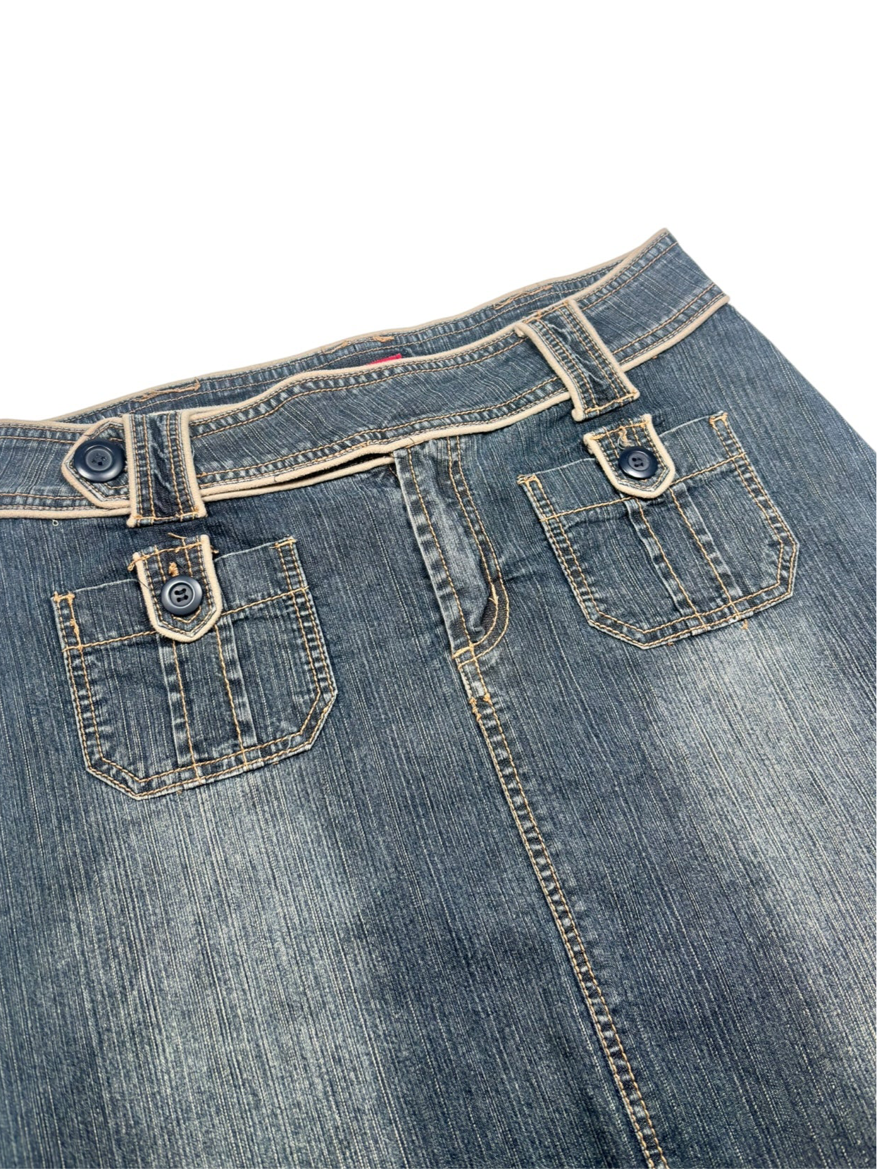(30) Palmetto Midi Denim Skirt