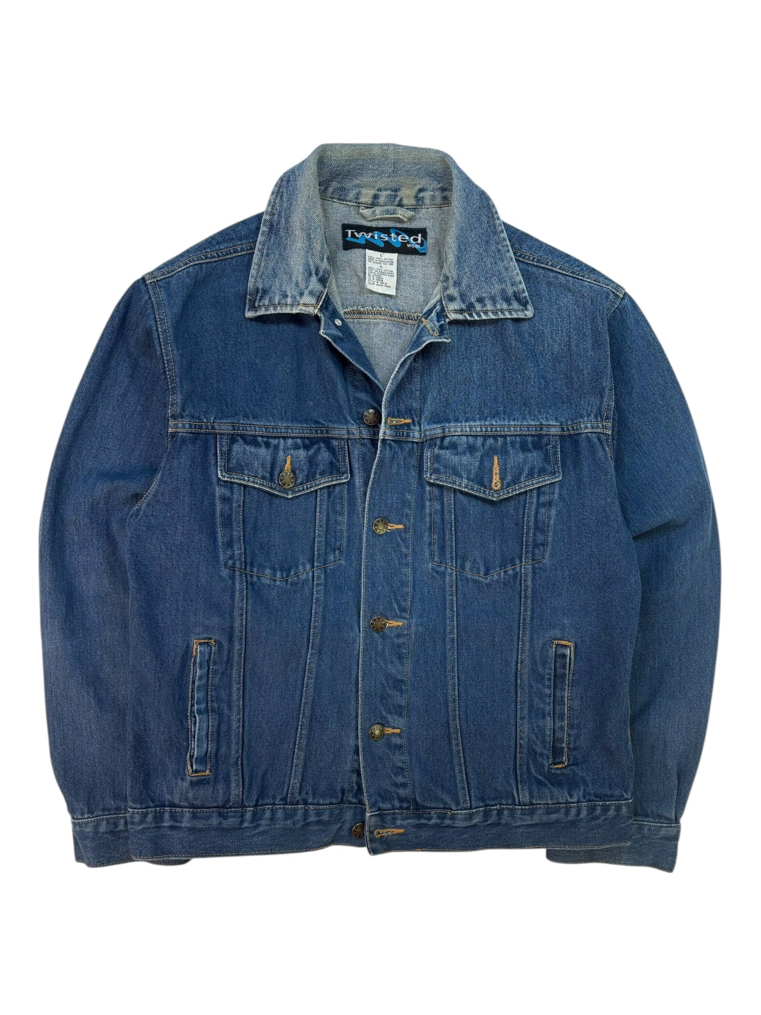 (L) Twisted Wear Denim Jacket