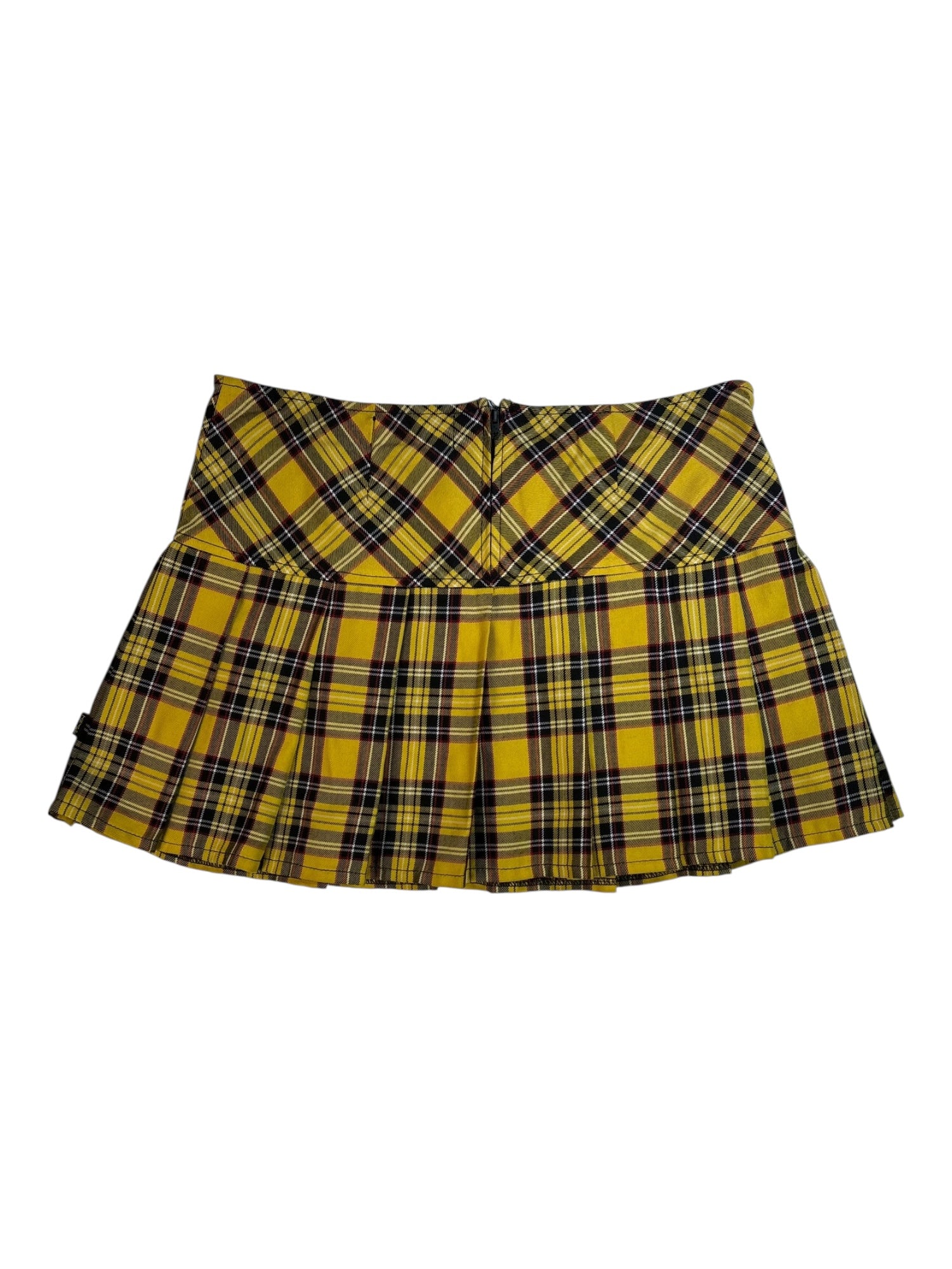 (XL) TRIPP nyc Pleated Yellow Mini Skirt