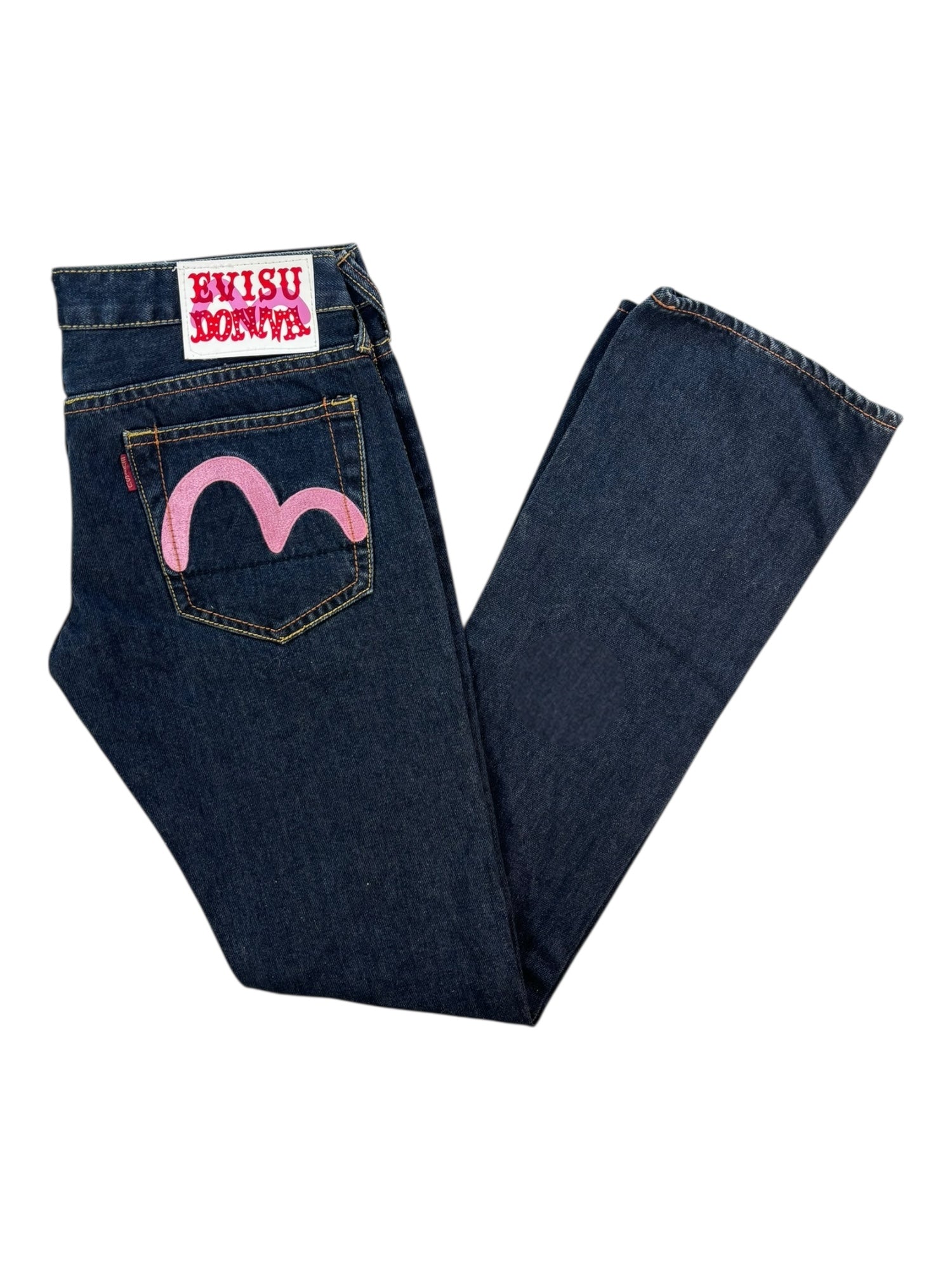 29) Evisu Donna Heart Embroidered Jeans – Sweet Like