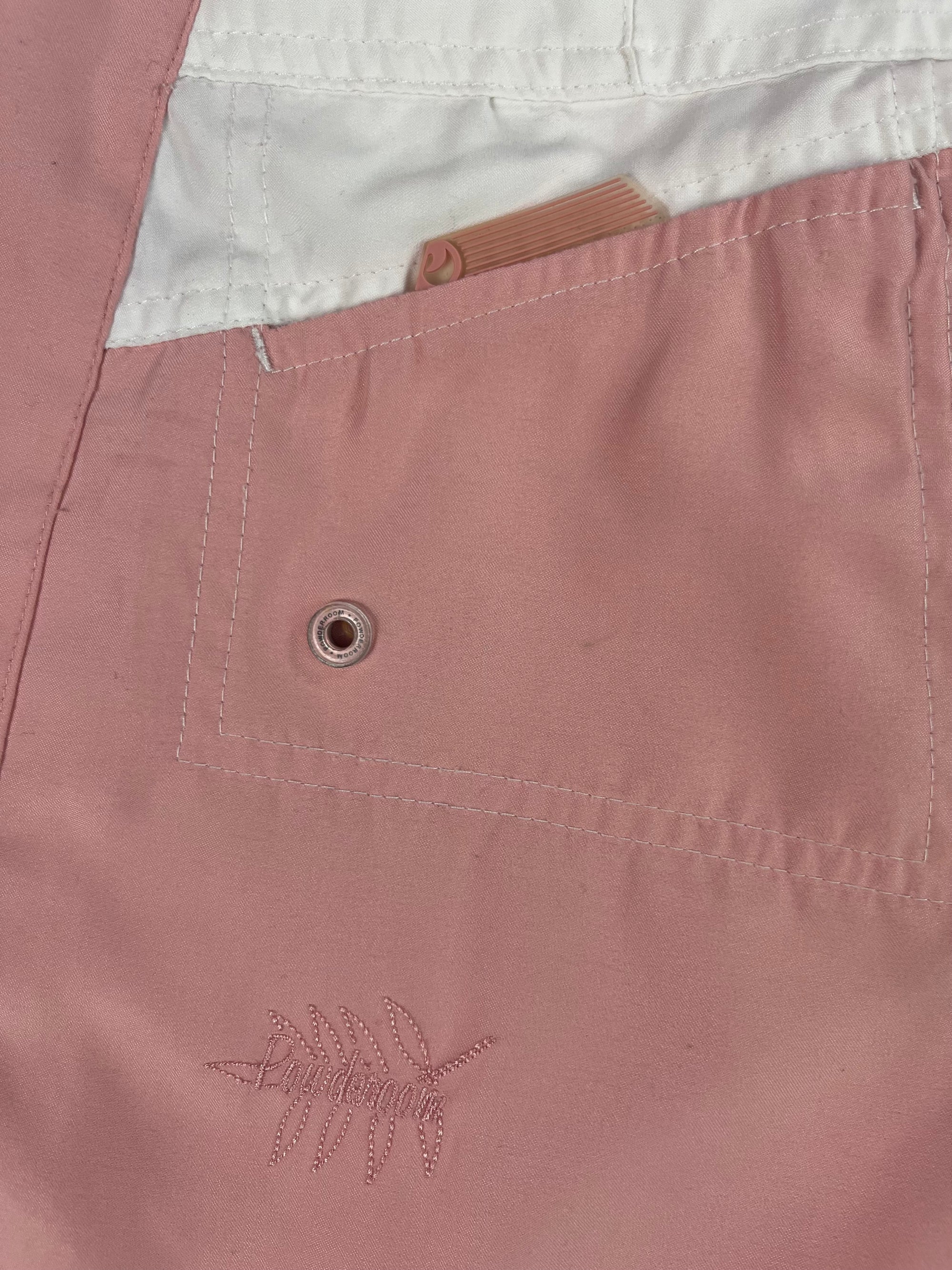 (28) Vintage Pink/Floral Powderoom Shorts