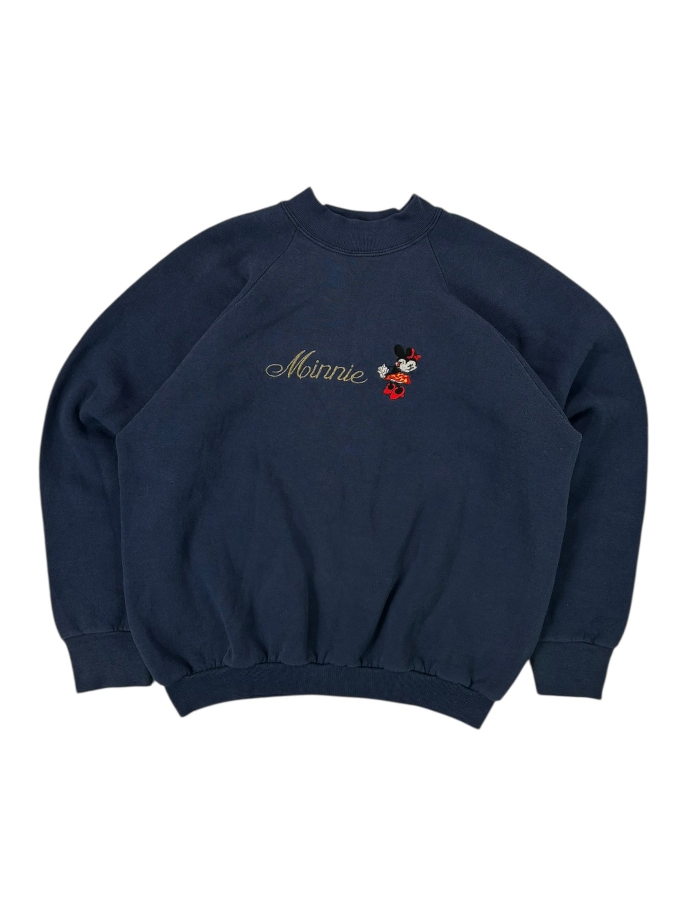 (L/XL)Vintage Minnie Mouse Embroidered Crewneck