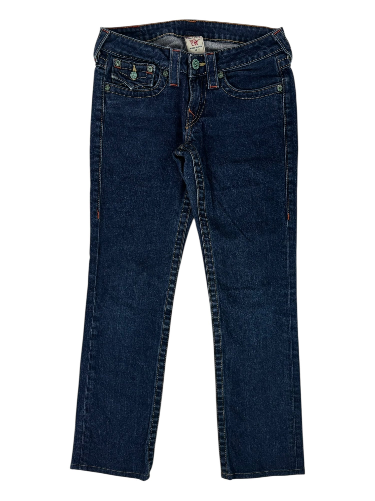 (27) True Religion Straight Leg Jeans