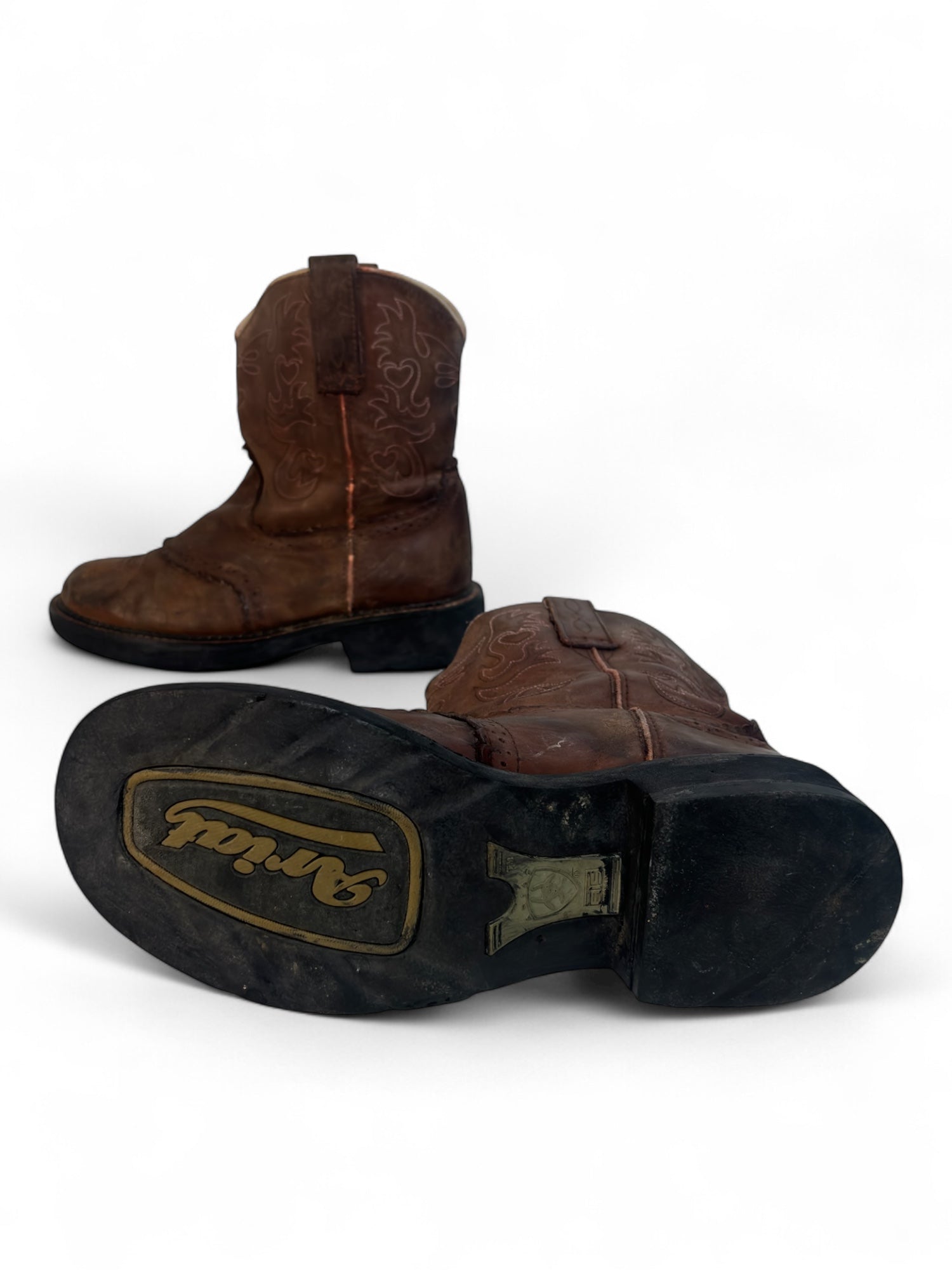(9) FATBABY Brown Cowboy Boots