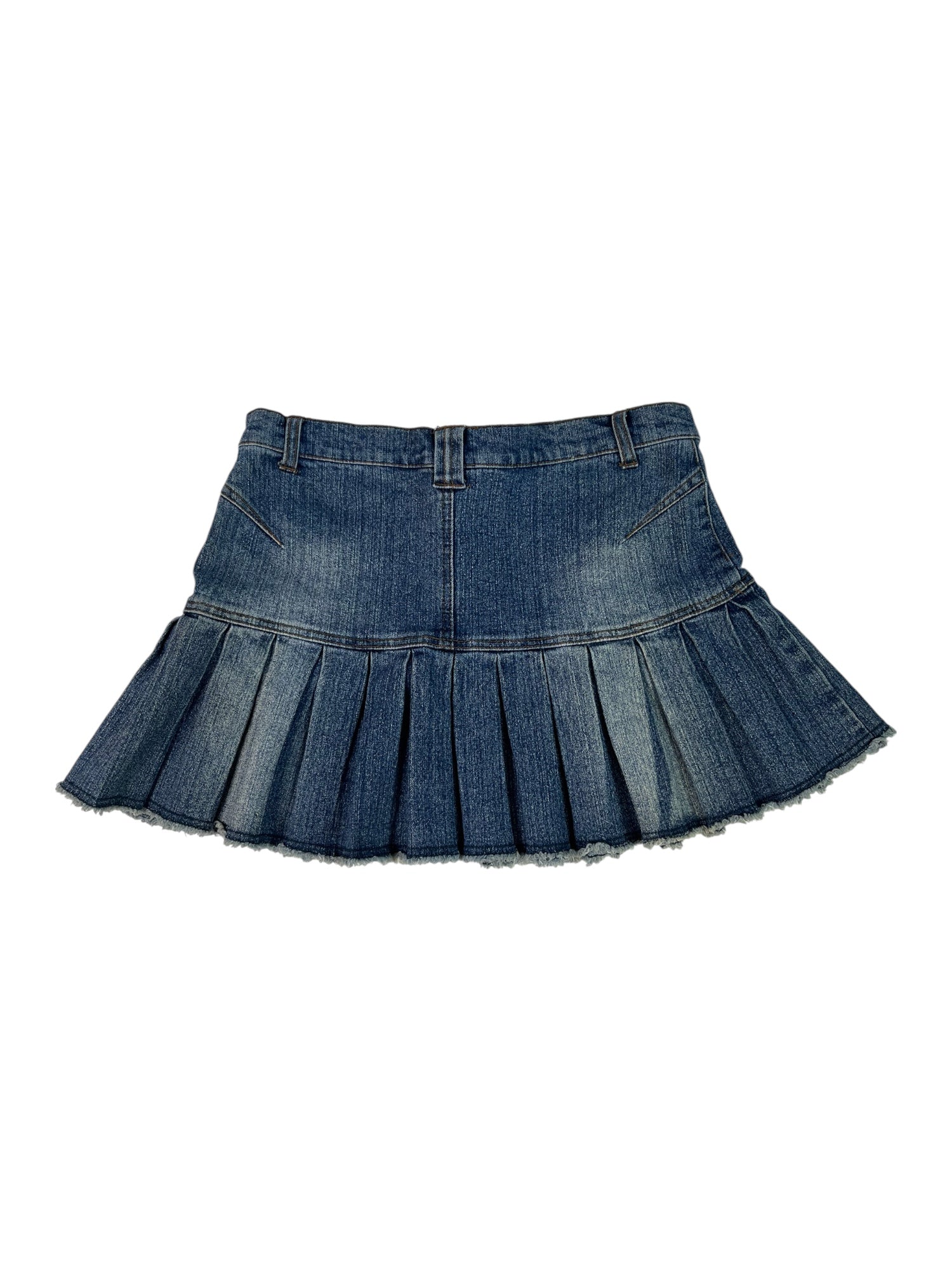 (M) Levi’s 725 Denim Pleated Mini Skirt