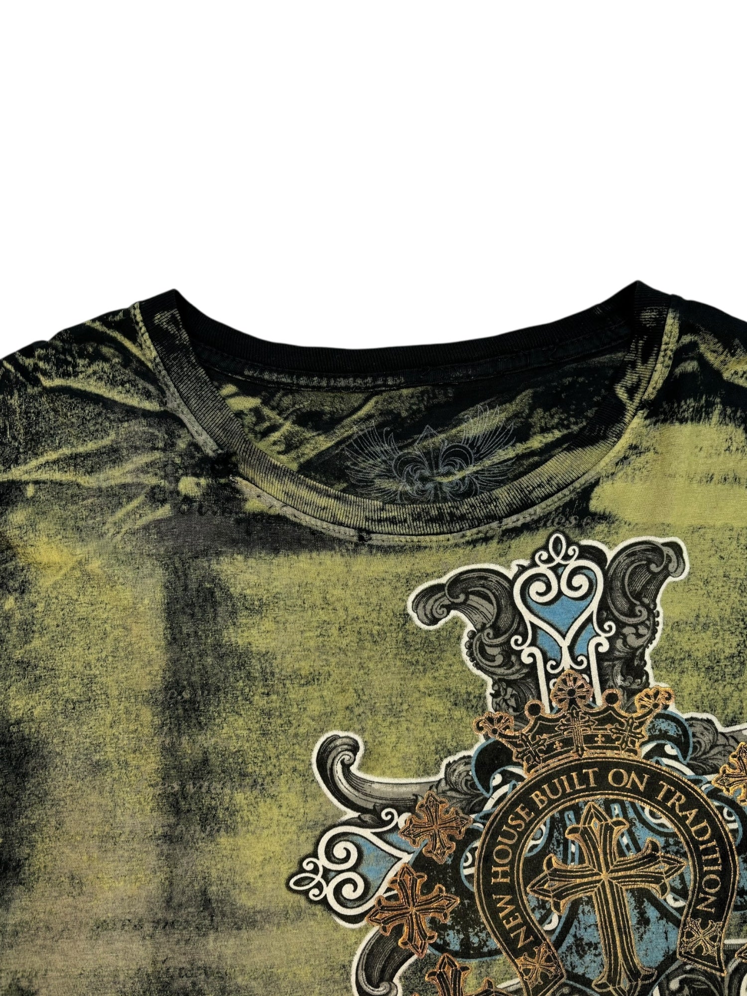 (XXL) Xzavier Green Burnout Graphic Tee