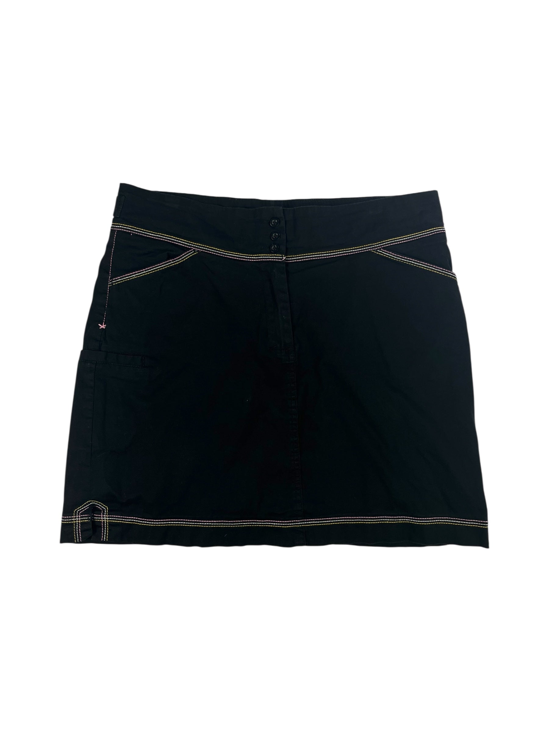(32) Y2K Black Mini Skort
