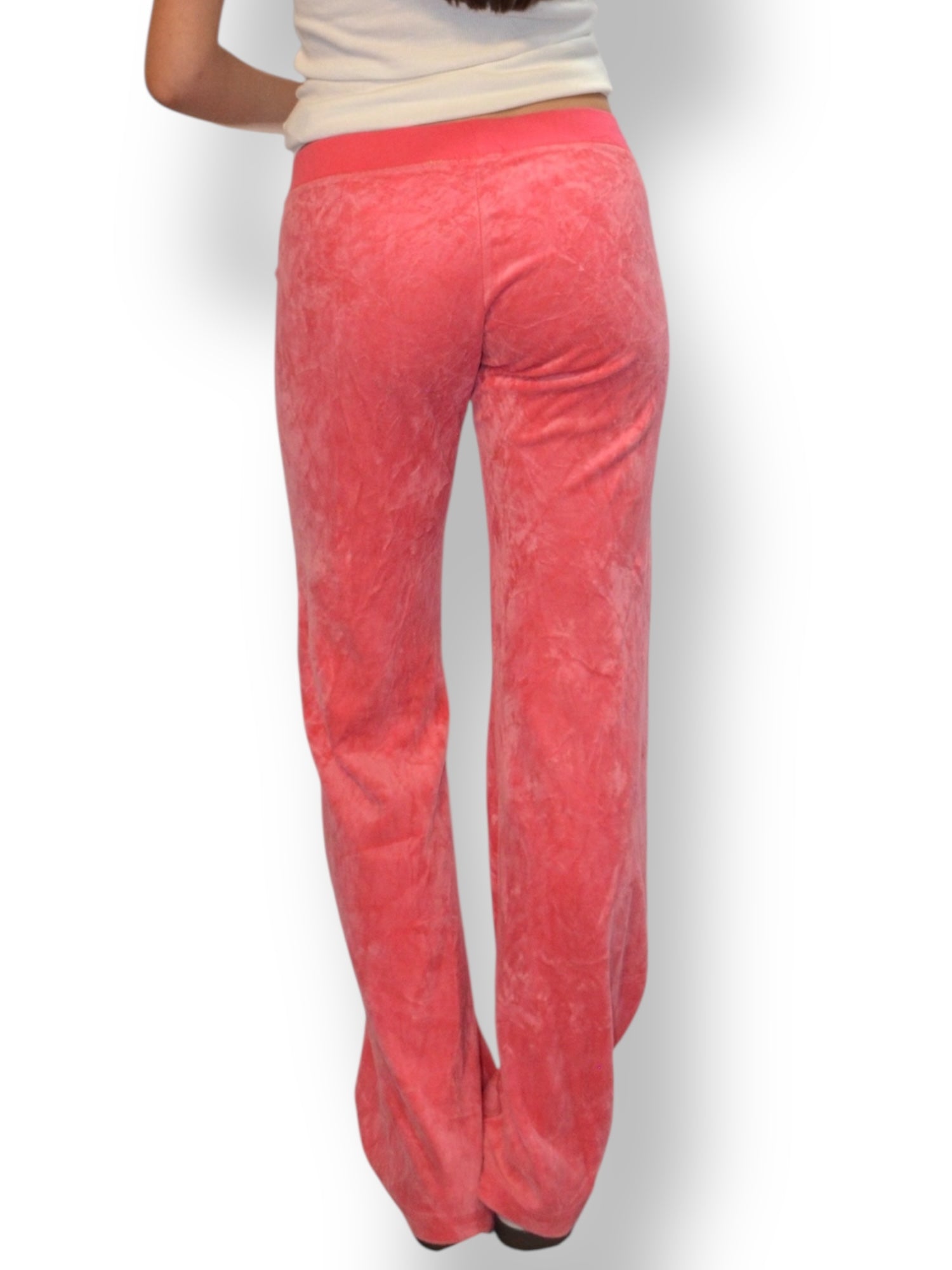 (XL) Pink Cherry Graphic Juicy Couture Velour Pants