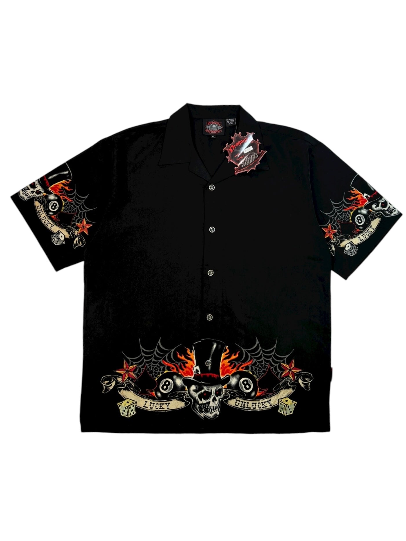 (L,XL) Dragonfly Roadhouse Lucky Button Up NWT