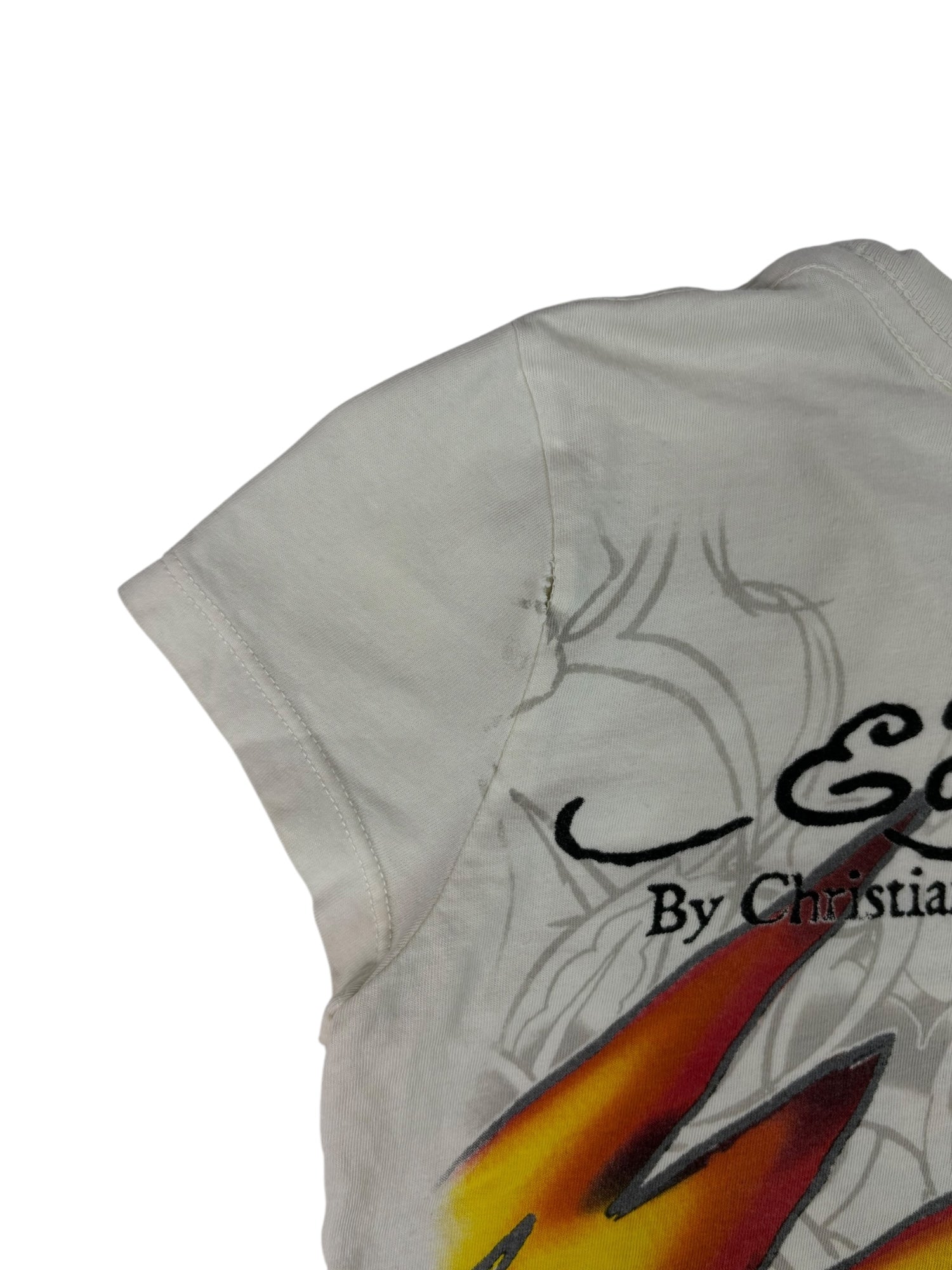 (XS) Ed Hardy Graphic Baby Tee