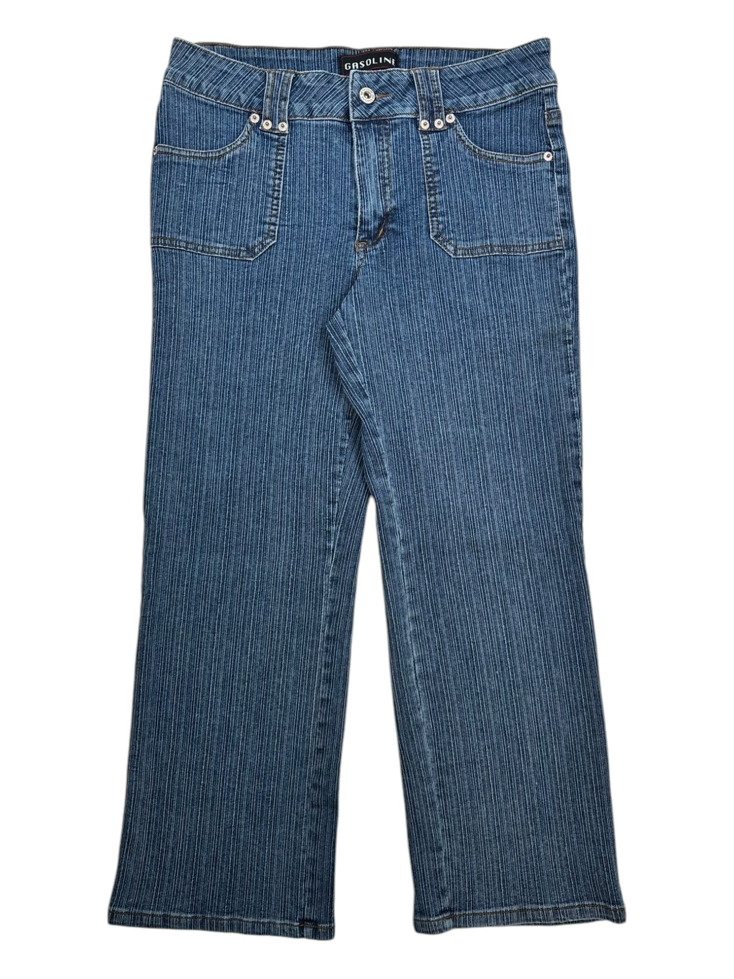 (29) Gasoline Ribbed Capris