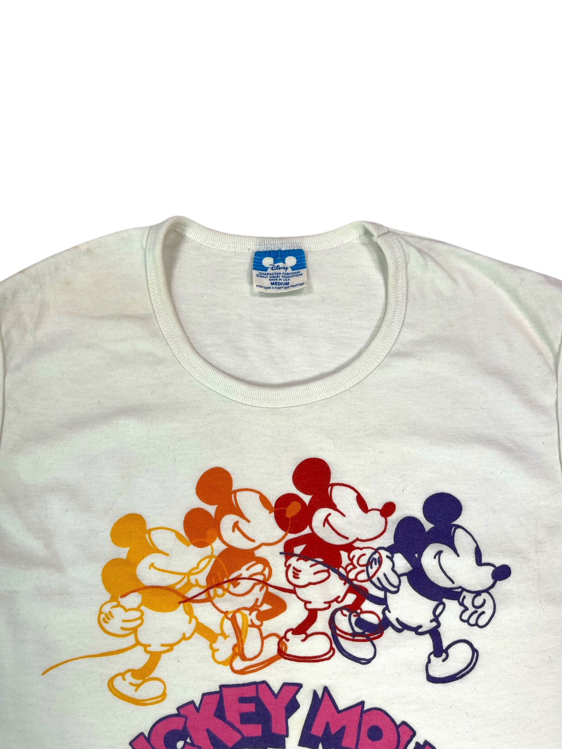 (M) Vintage Mickey Mouse Cropped Tank