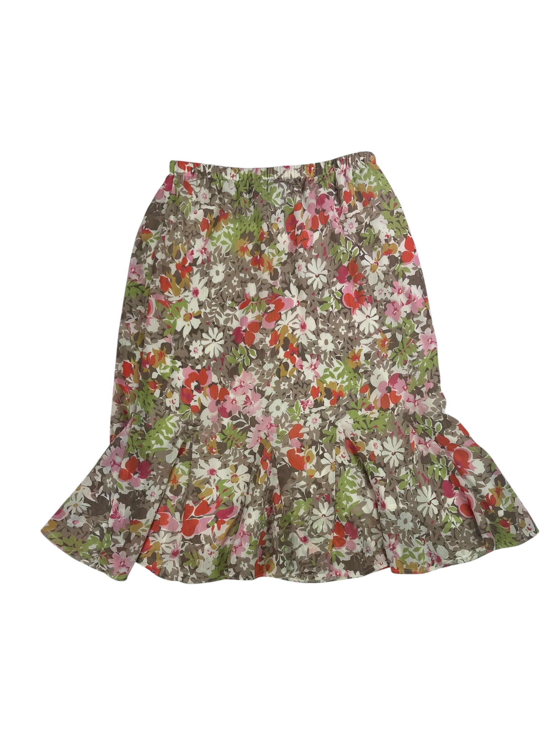 (28) Floral Midi Skirt