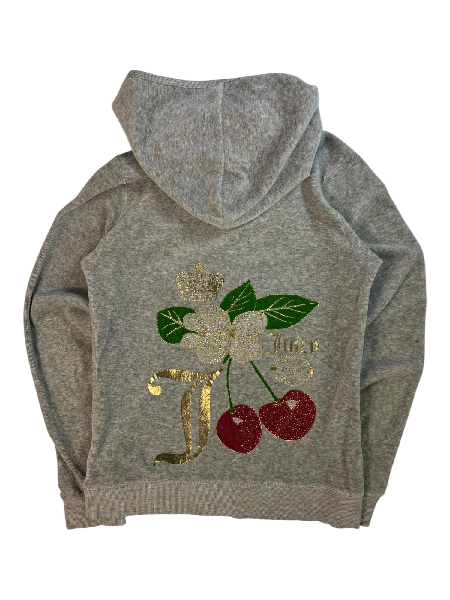 (XS/s) Grey Cherry Juicy Couture Zip-up