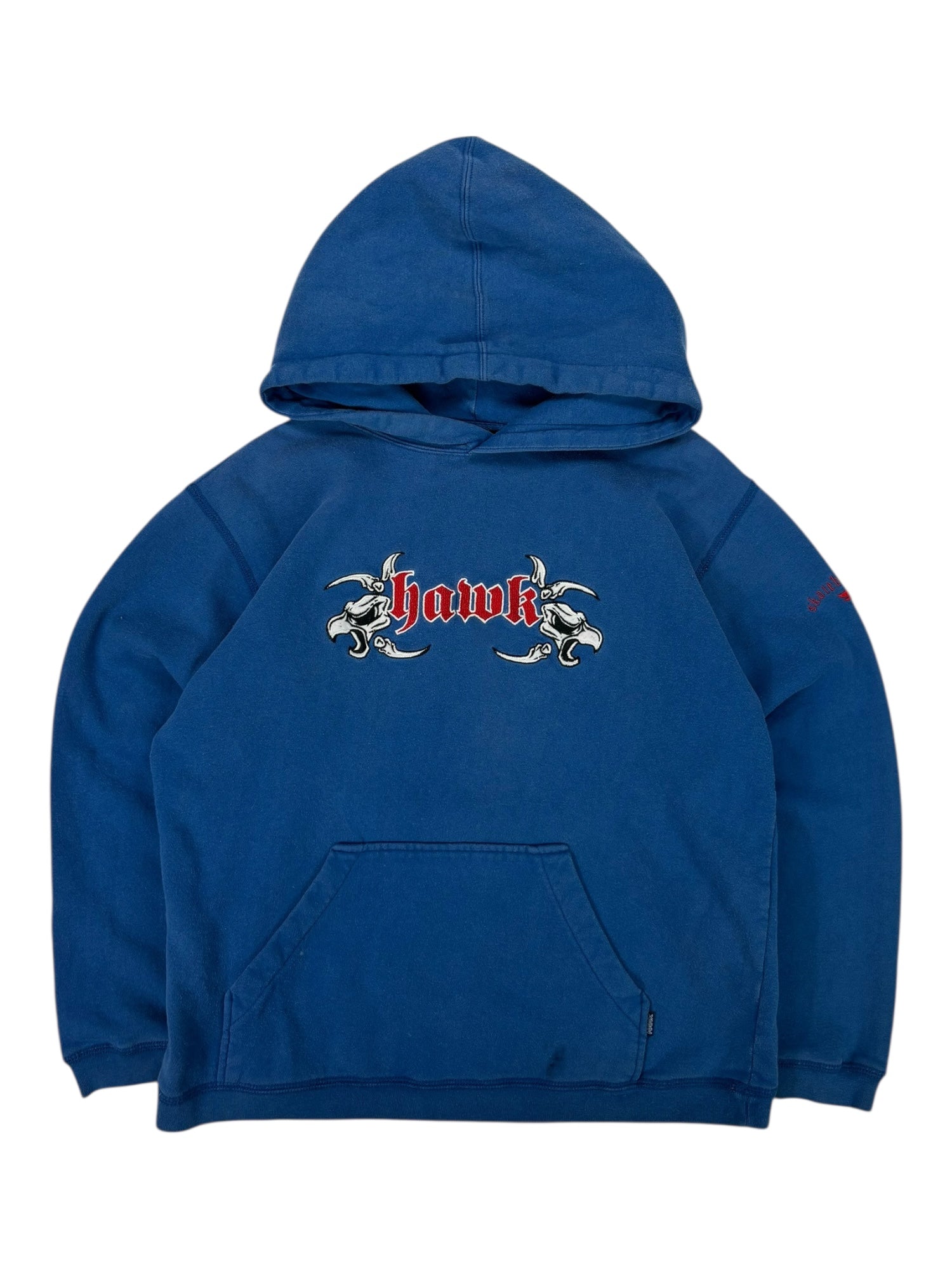 (L) Hawk Skateboarding Blue Hoodie