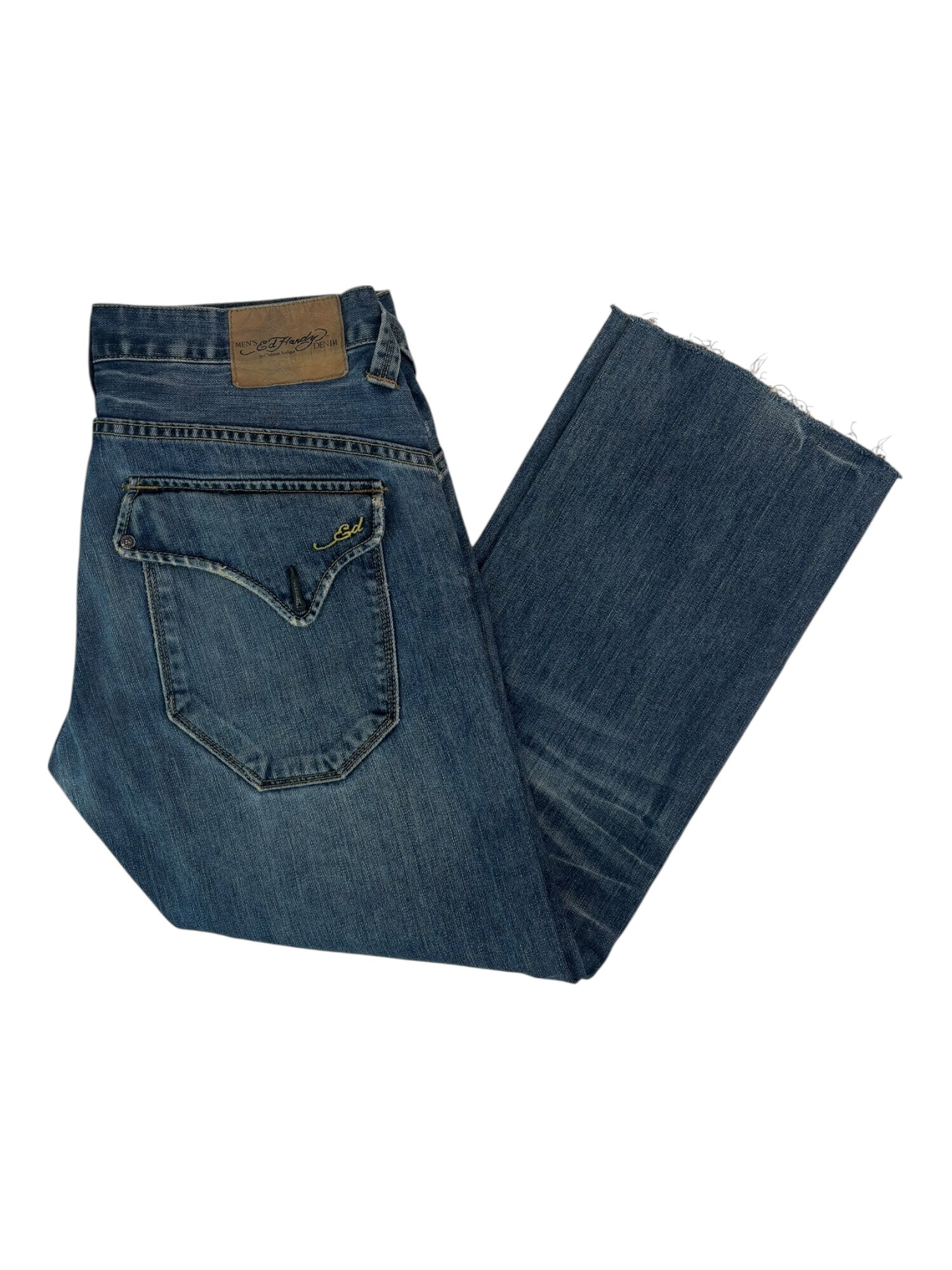 (32) Ed Hardy Cut-off Jeans
